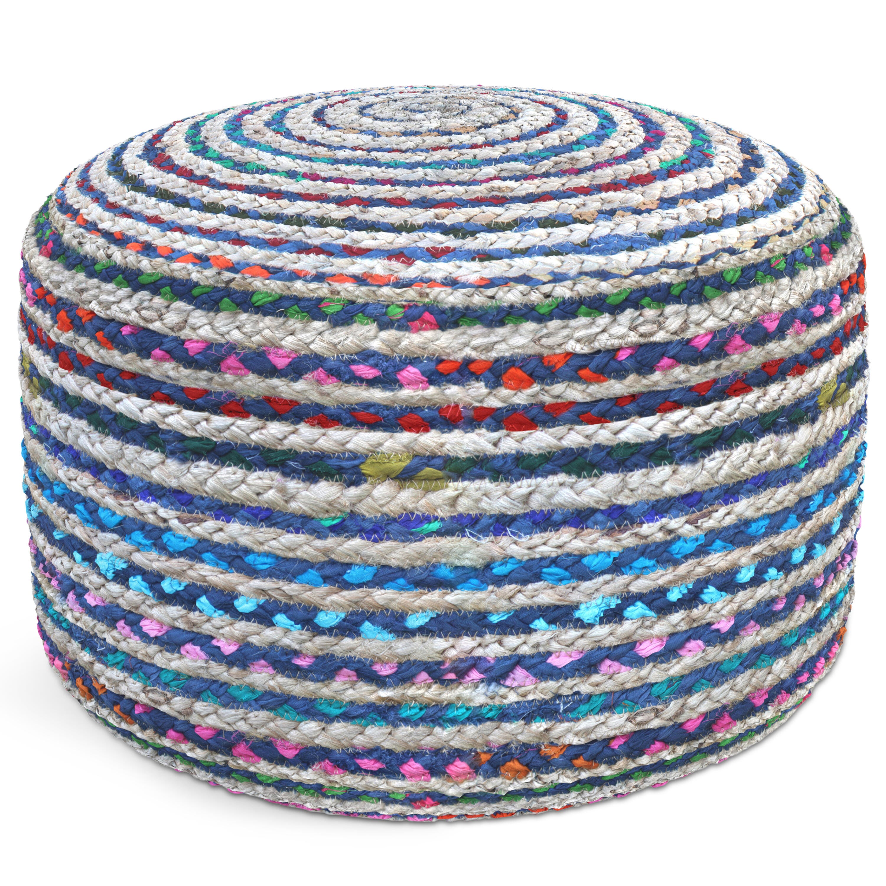 Simpli Home Margo Pouf, , large