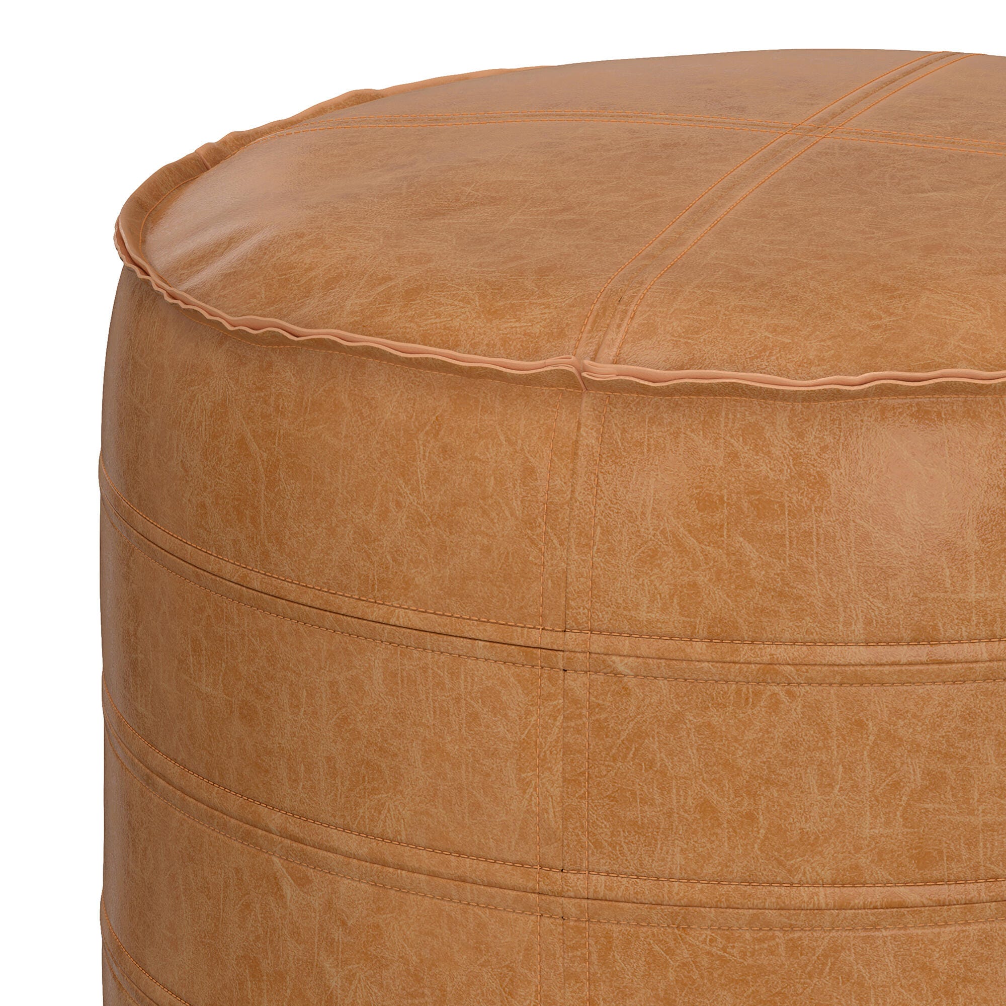 Simpli Home Brody Round Pouf, , large