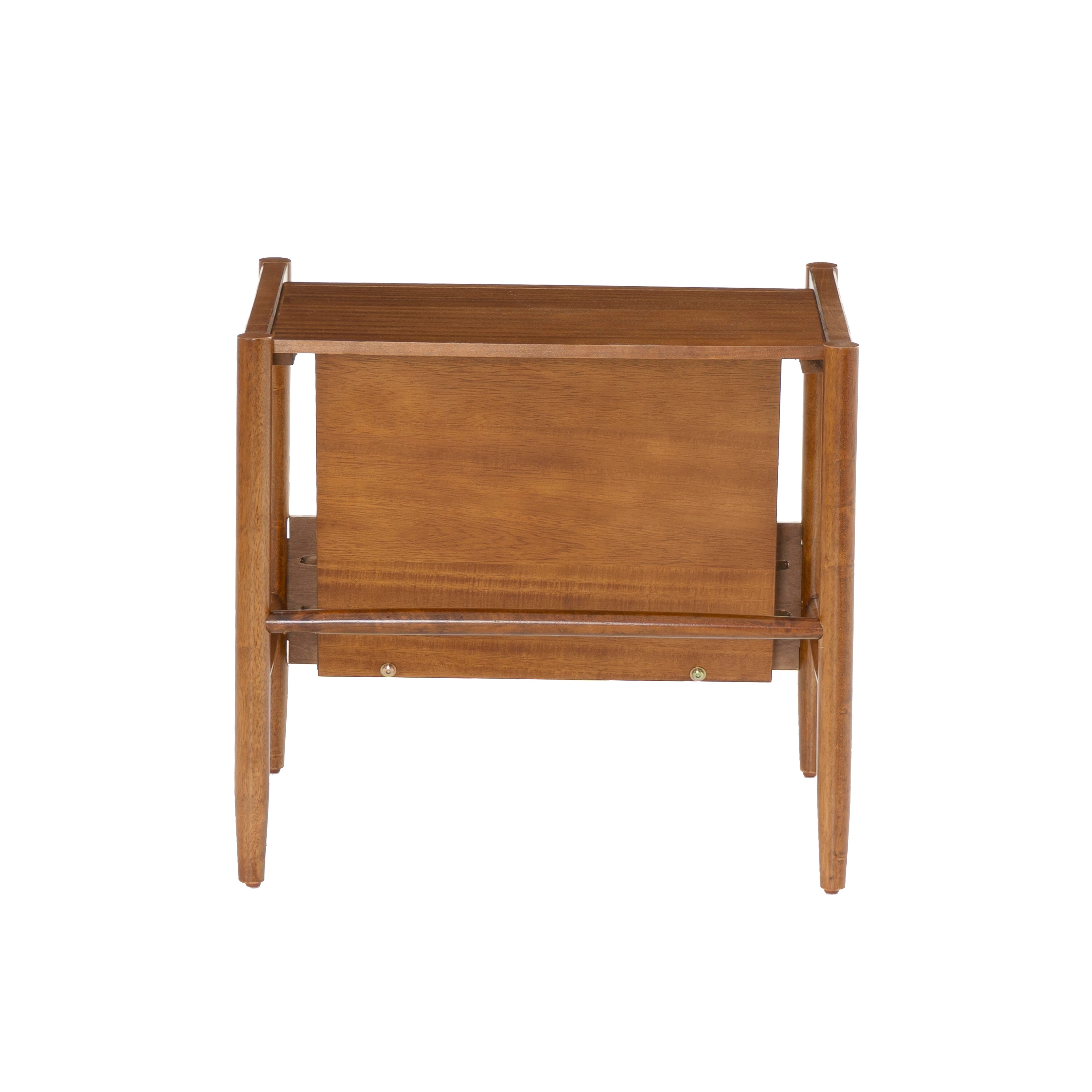 Linon Percy Accent Table with Magazine Rack, , large