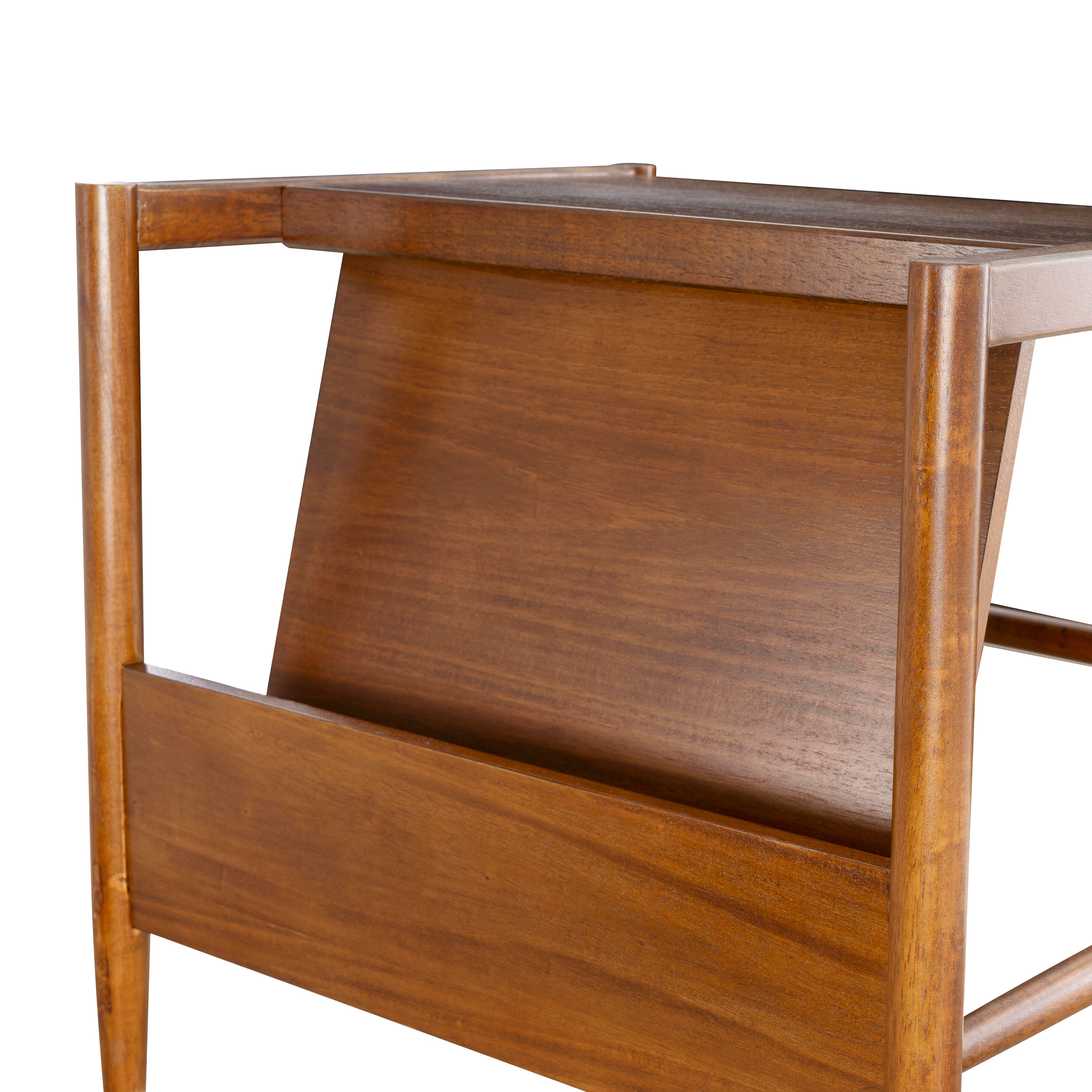 Linon Percy Accent Table with Magazine Rack, , large