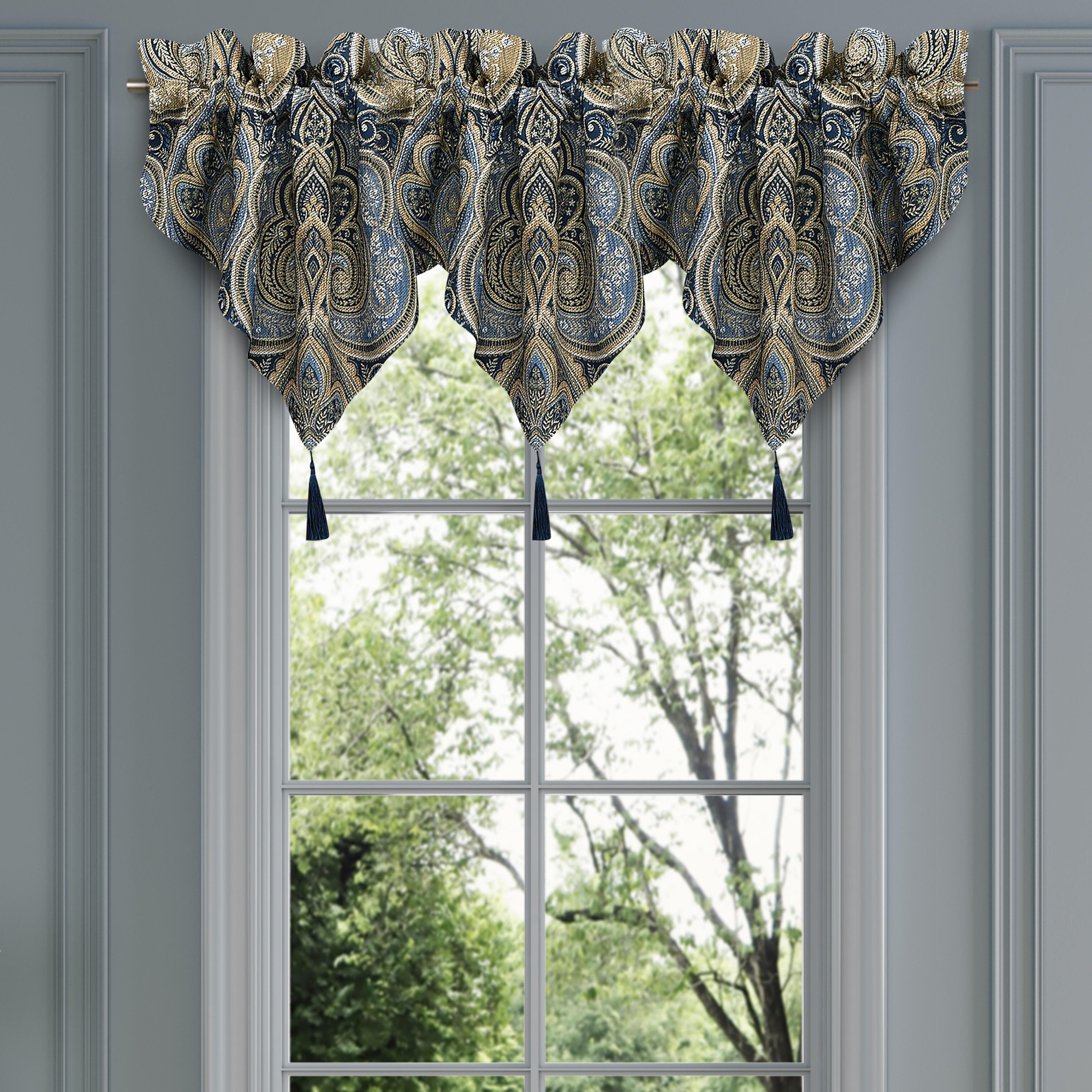 Royal Court Messina Ascot Valance, Navy, large