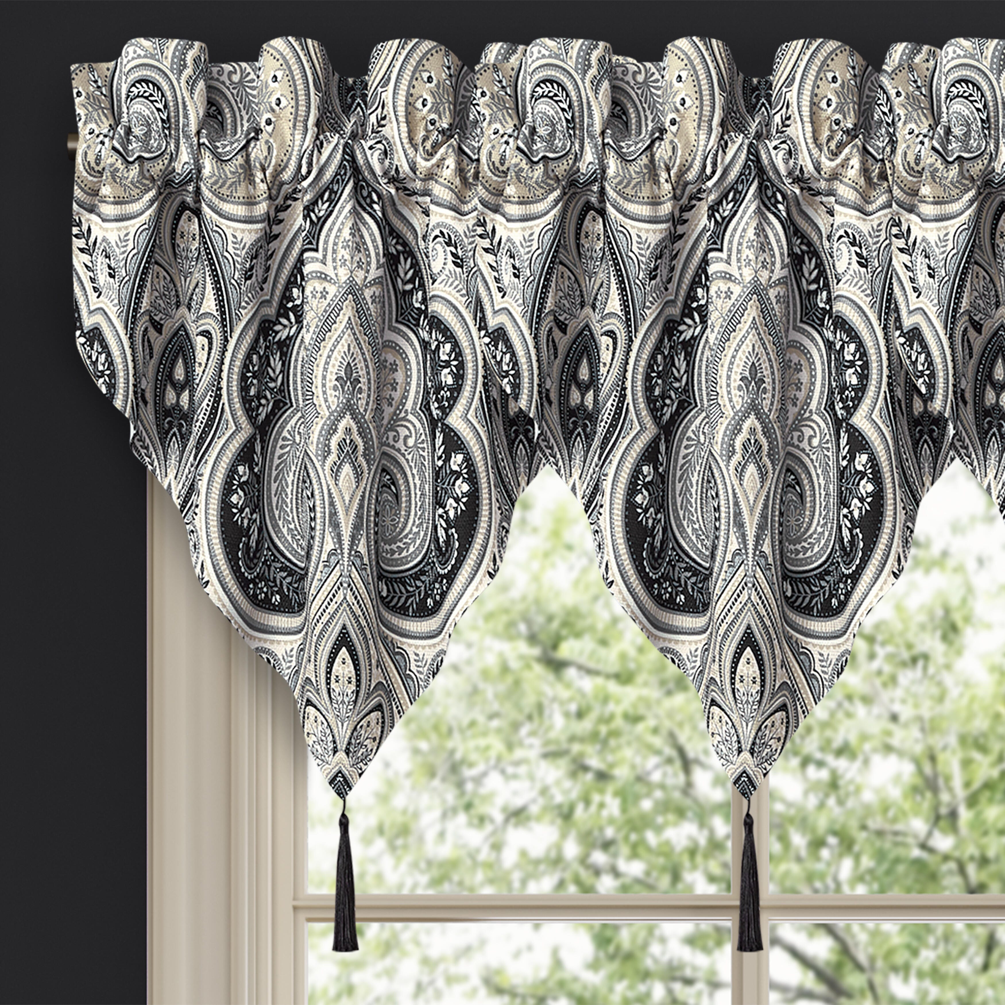 Royal Court Messina Ascot Valance, Black, large