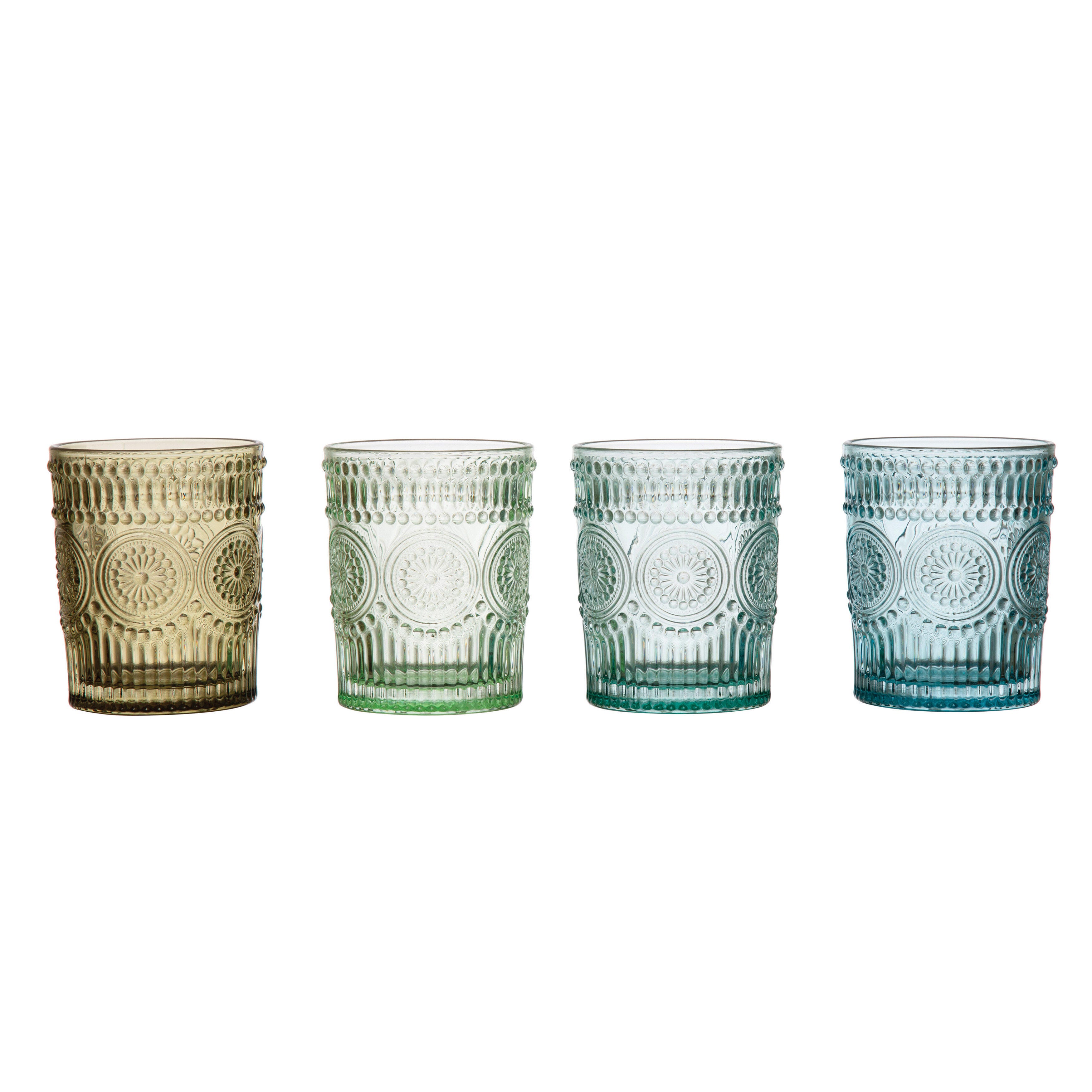 Storied Home Embossed Drinking Glass, , large