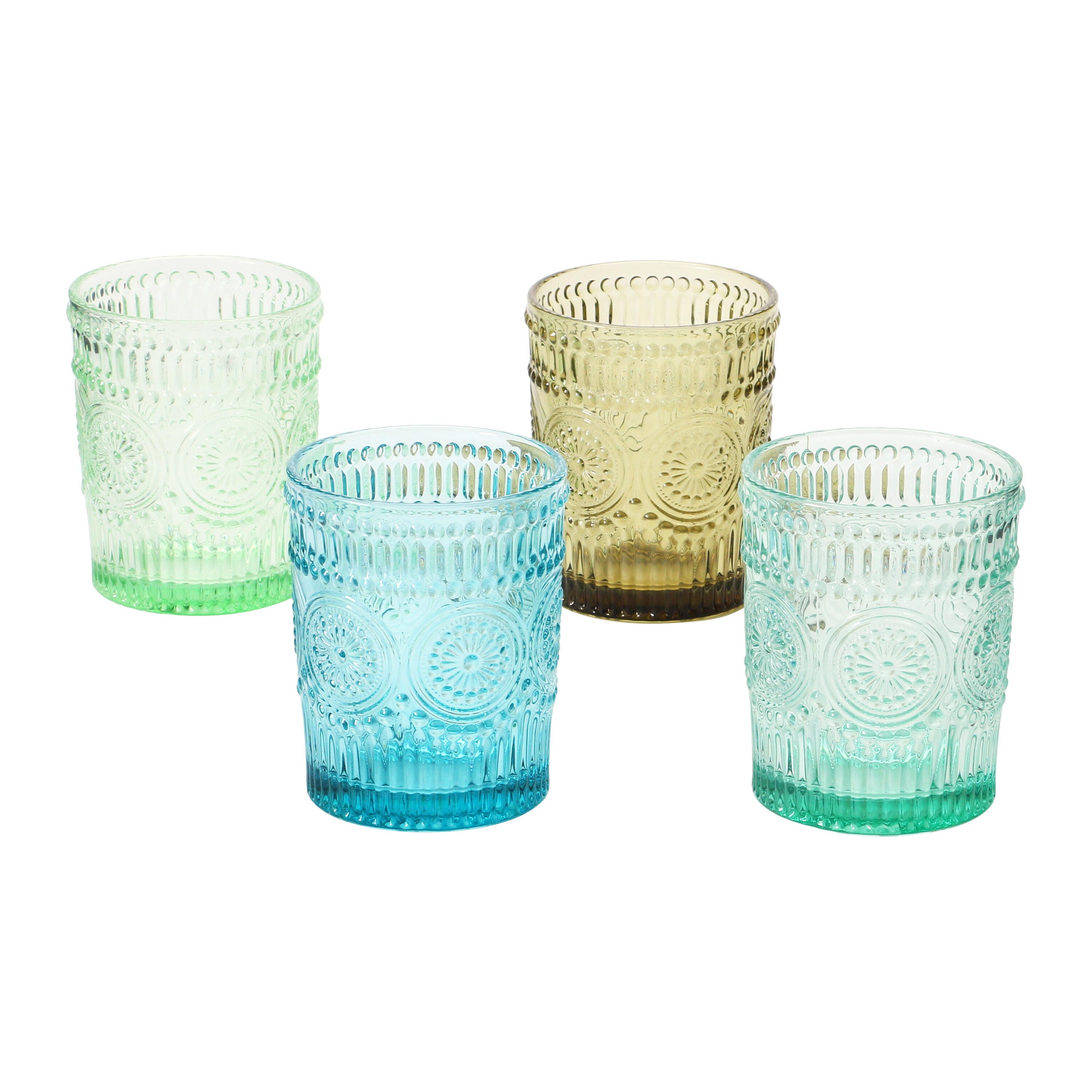 Storied Home Embossed Drinking Glass, , large