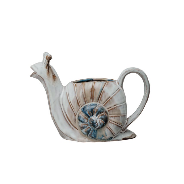 Storied Home Snail Shaped Watering Can