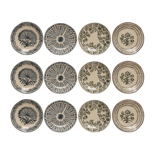 Storied Home Dinnerware Plates (Set of 12)