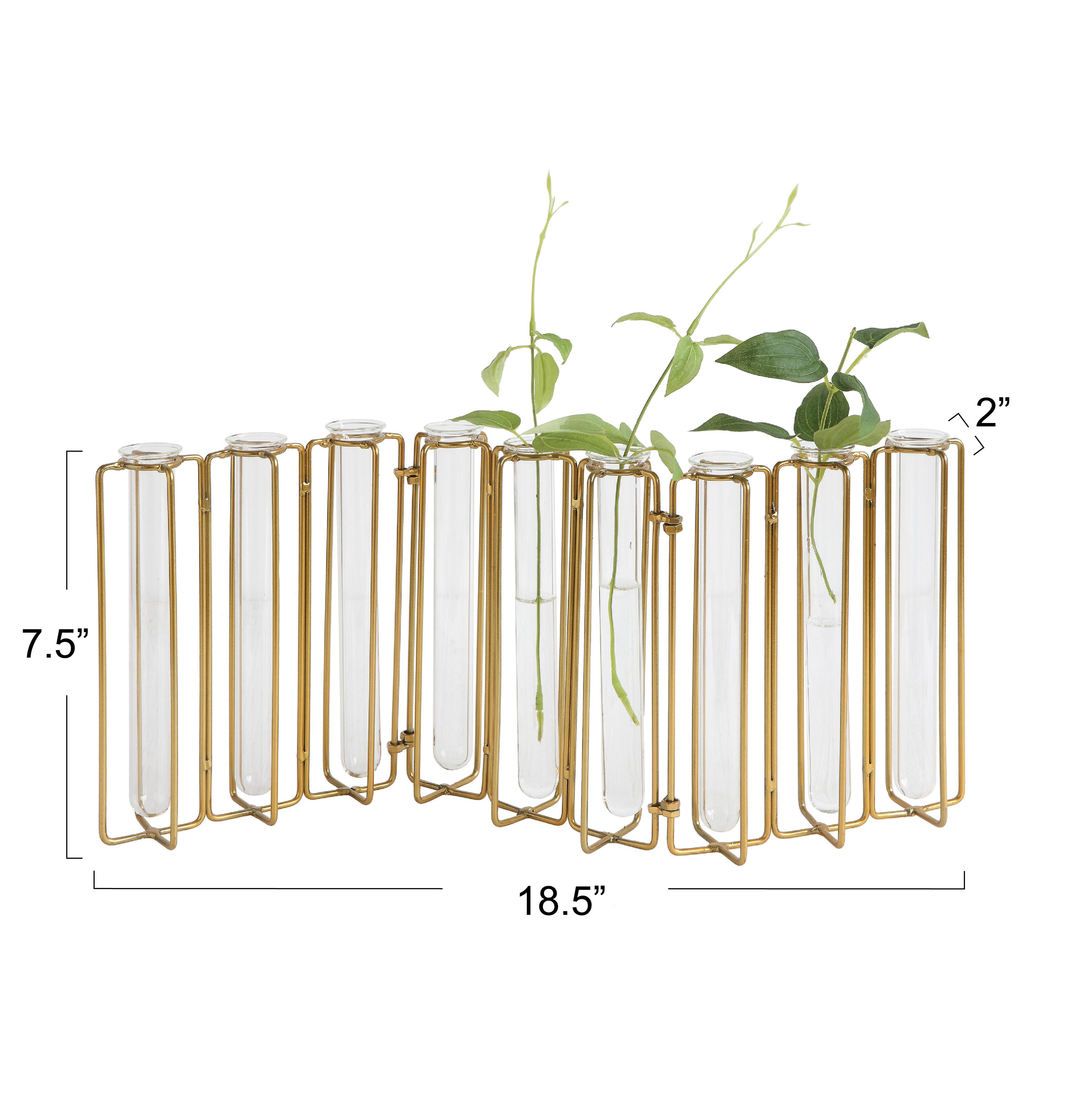Storied Home Jointed Tests Tube Vases, , large