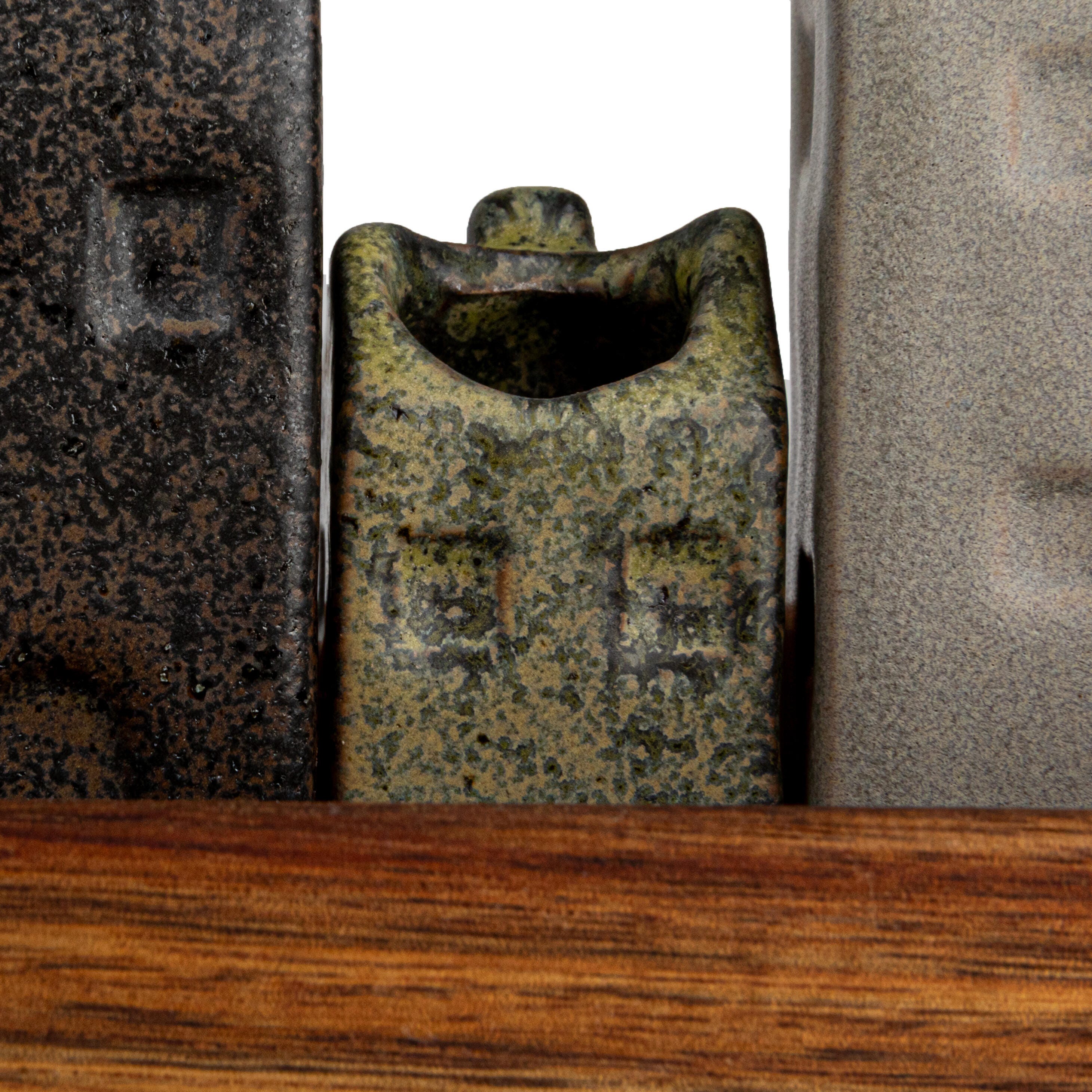 Storied Home Stoneware House-Shaped Vase Set, , large