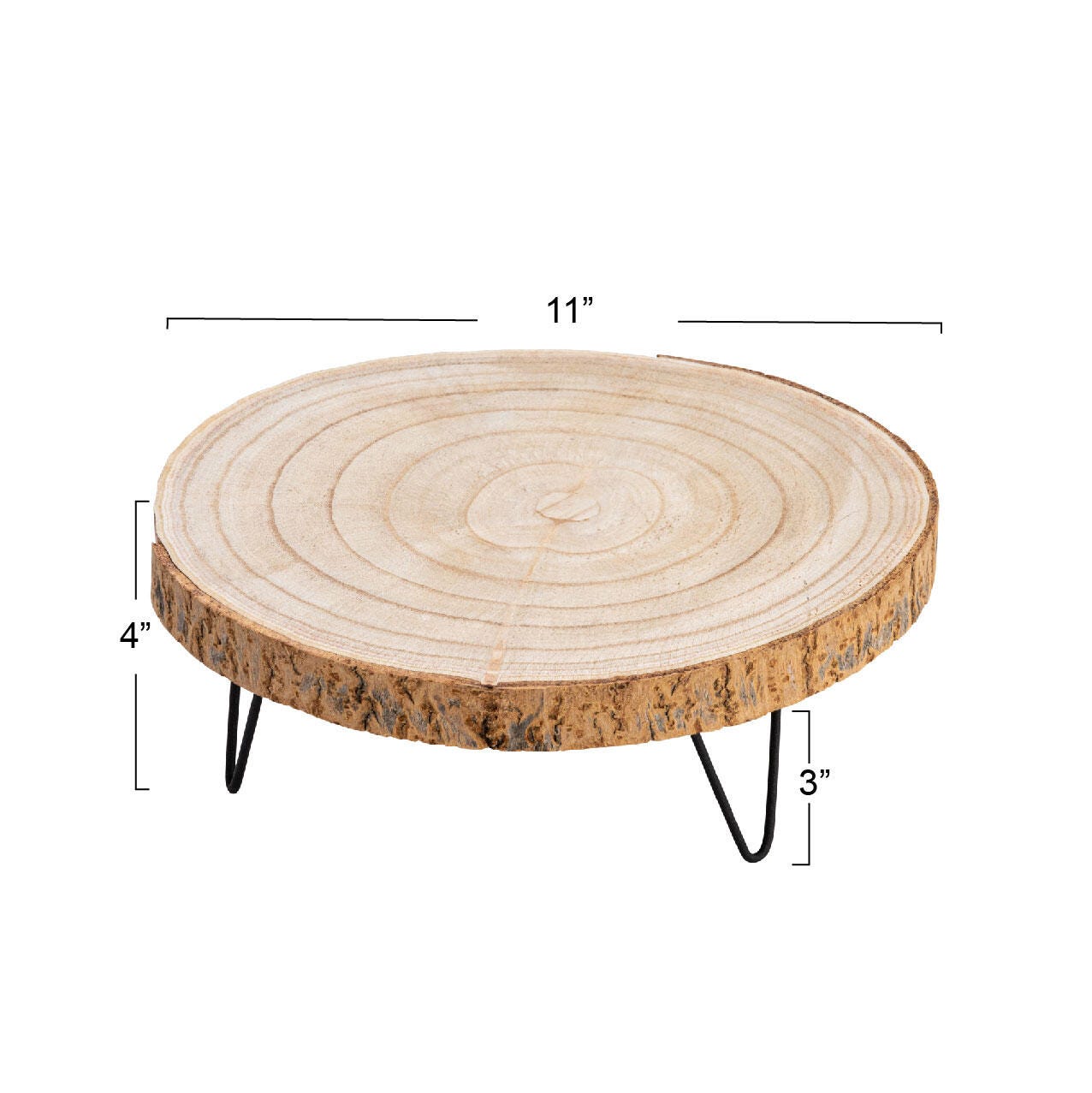 Storied Home Decorative Paulownia Pedestal, , large