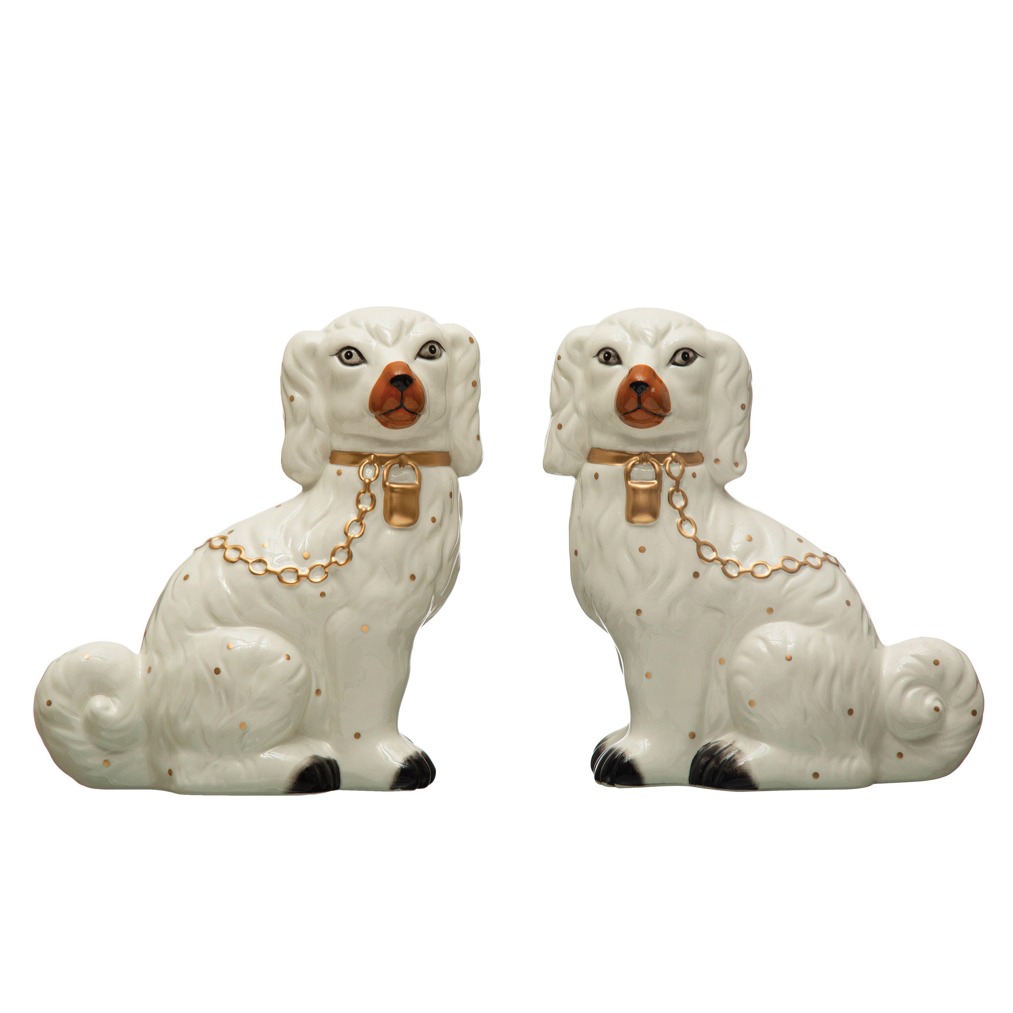 Storied Home Decorative Staffordshire Dog Set of 2, , large