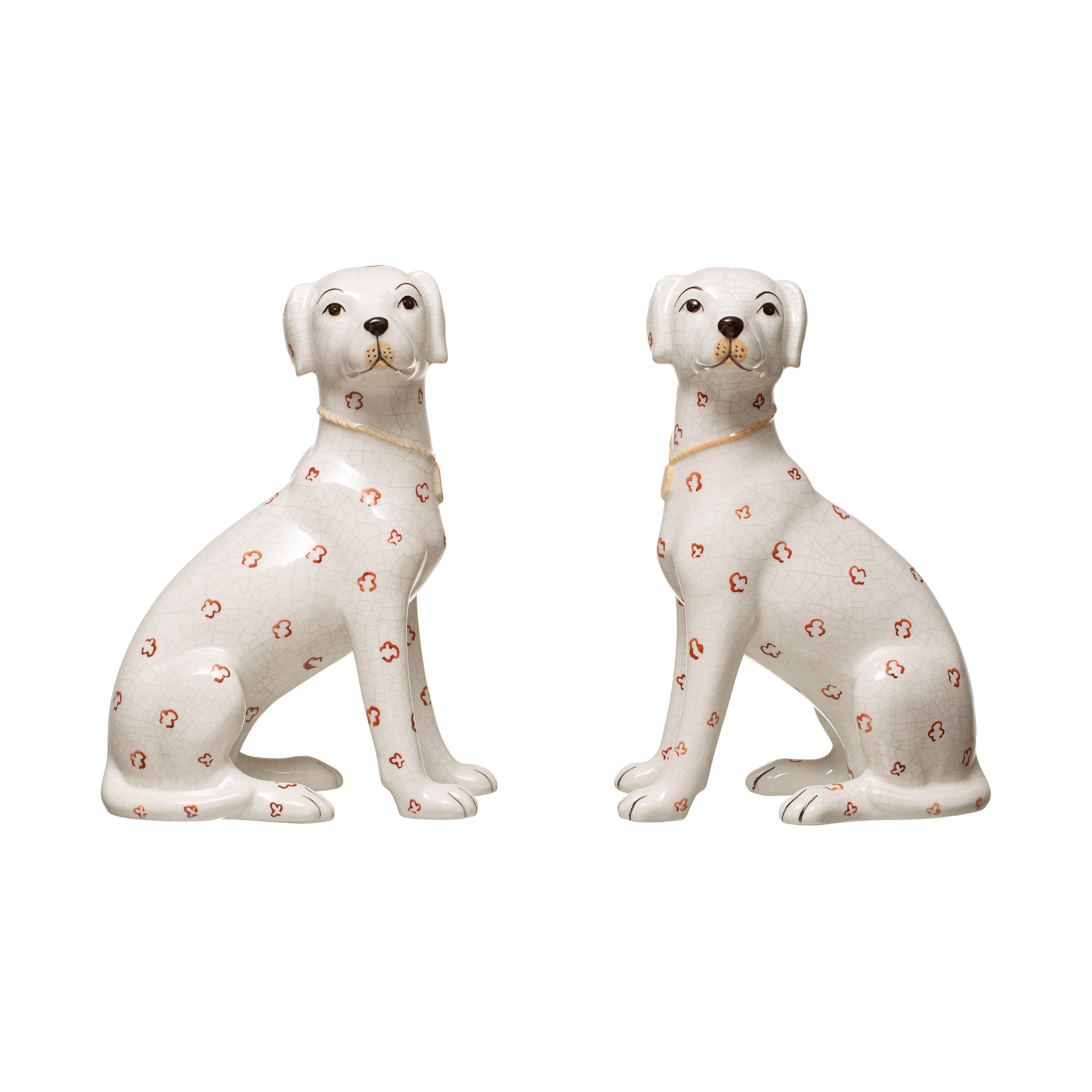 Storied Home Dolomite Hand-Painted Dog Set of 2, , large