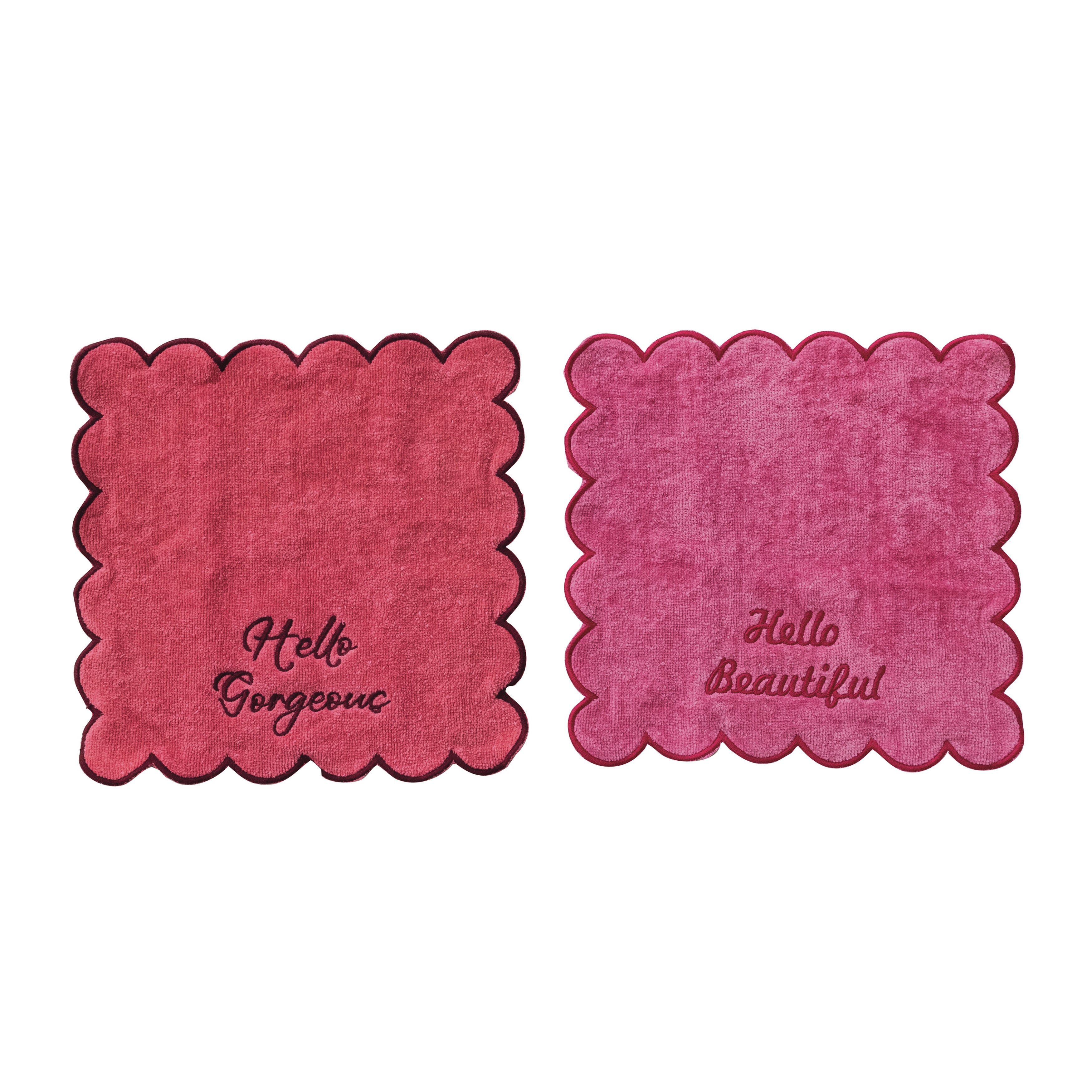 Storied Home Embroidered Cotton Bath Towel Set of 2, , large