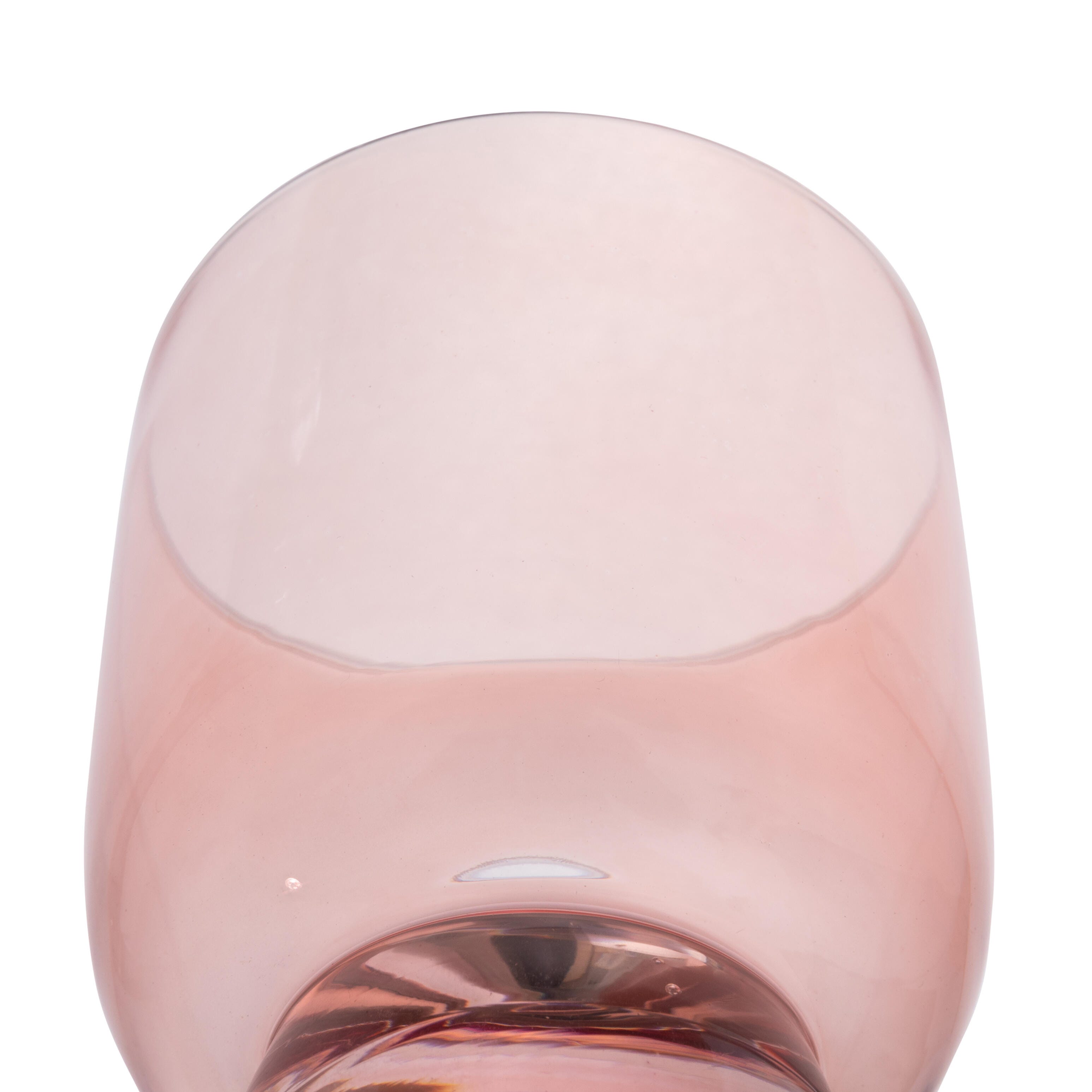 Storied Home Hand Blown Footed Drinking Glasses Set of 4, , large