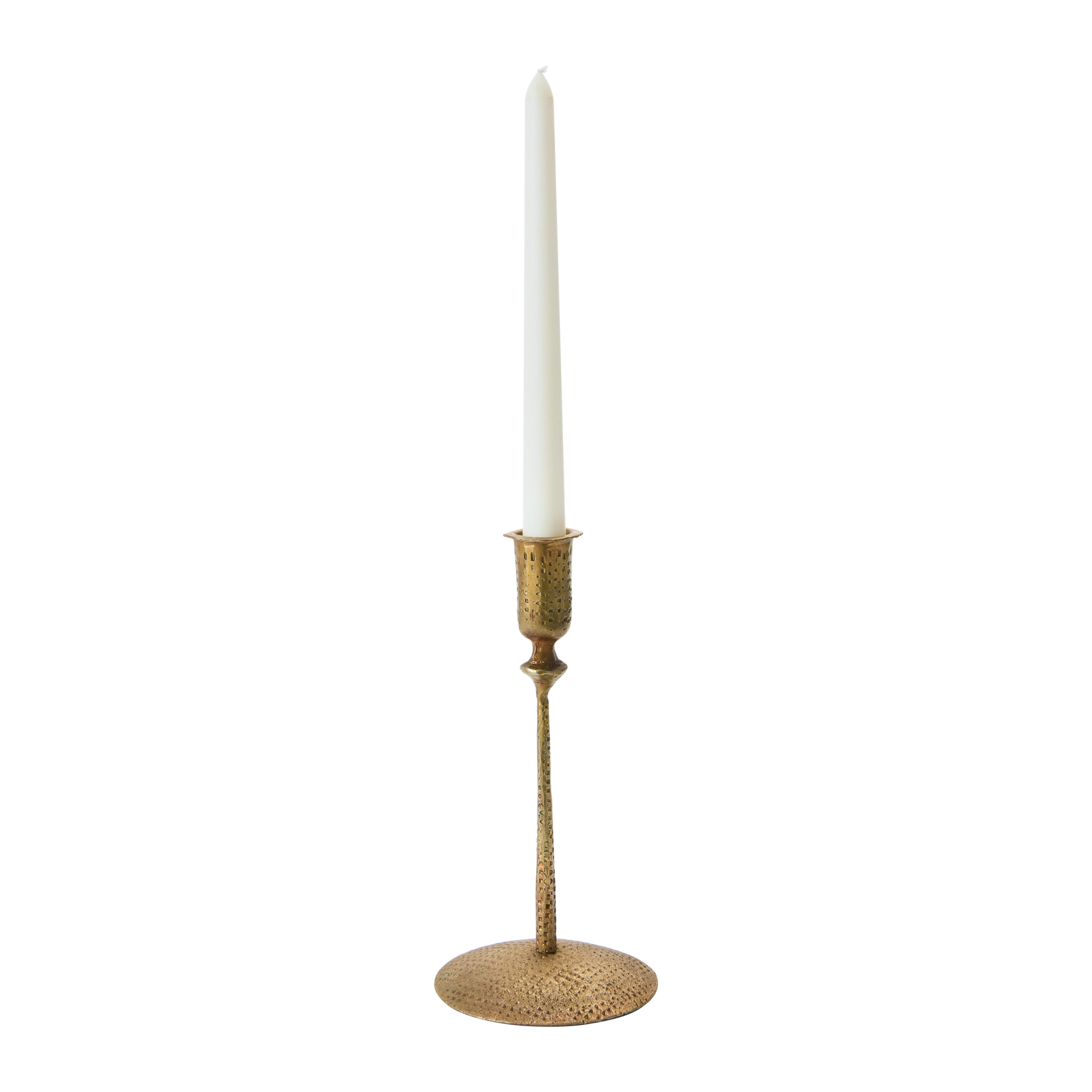 Storied Home Hand-Forged Hammered Taper Holder, , large
