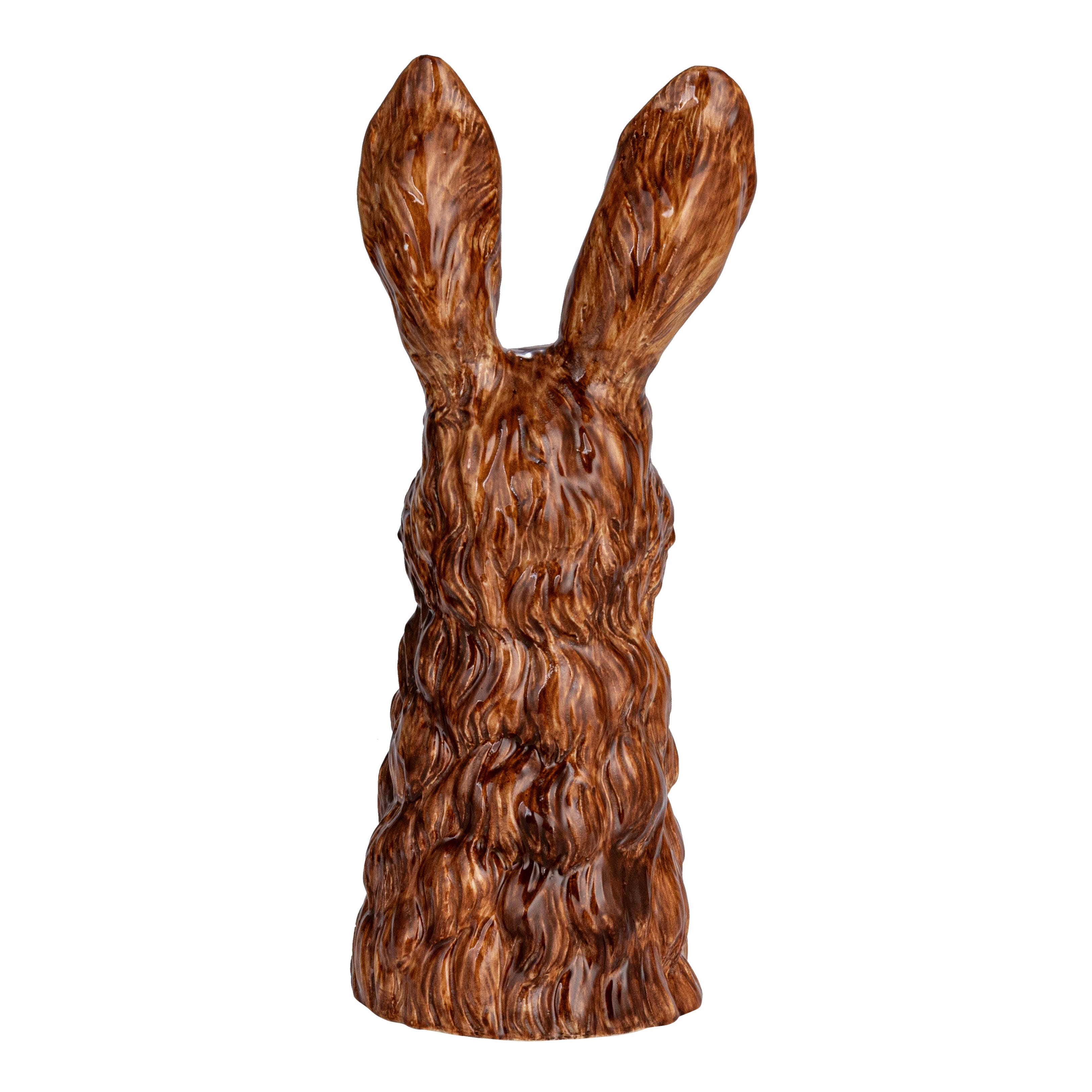 Storied Home Hand-Painted Decorative Stoneware Rabbit Vase, , large