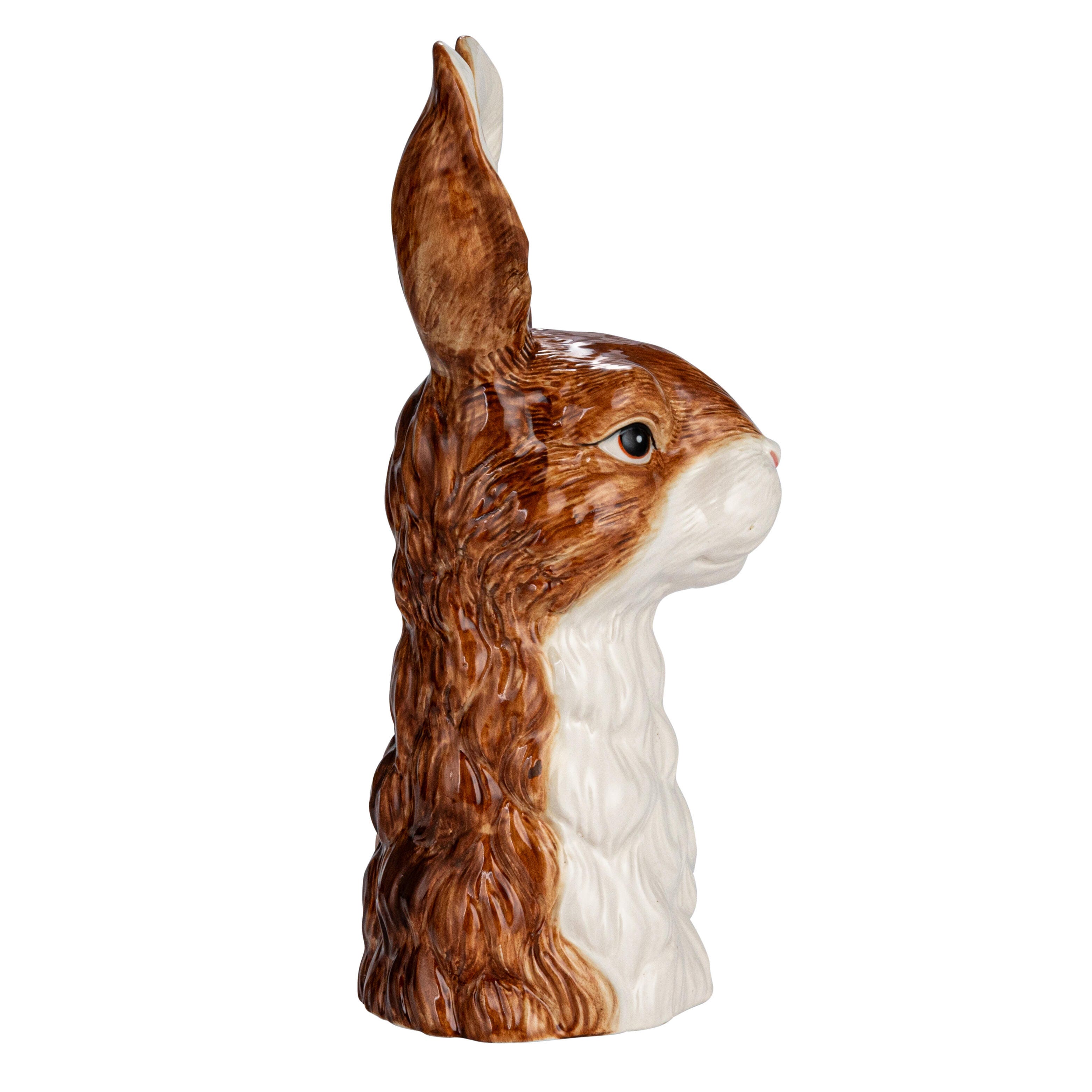 Storied Home Hand-Painted Decorative Stoneware Rabbit Vase, , large