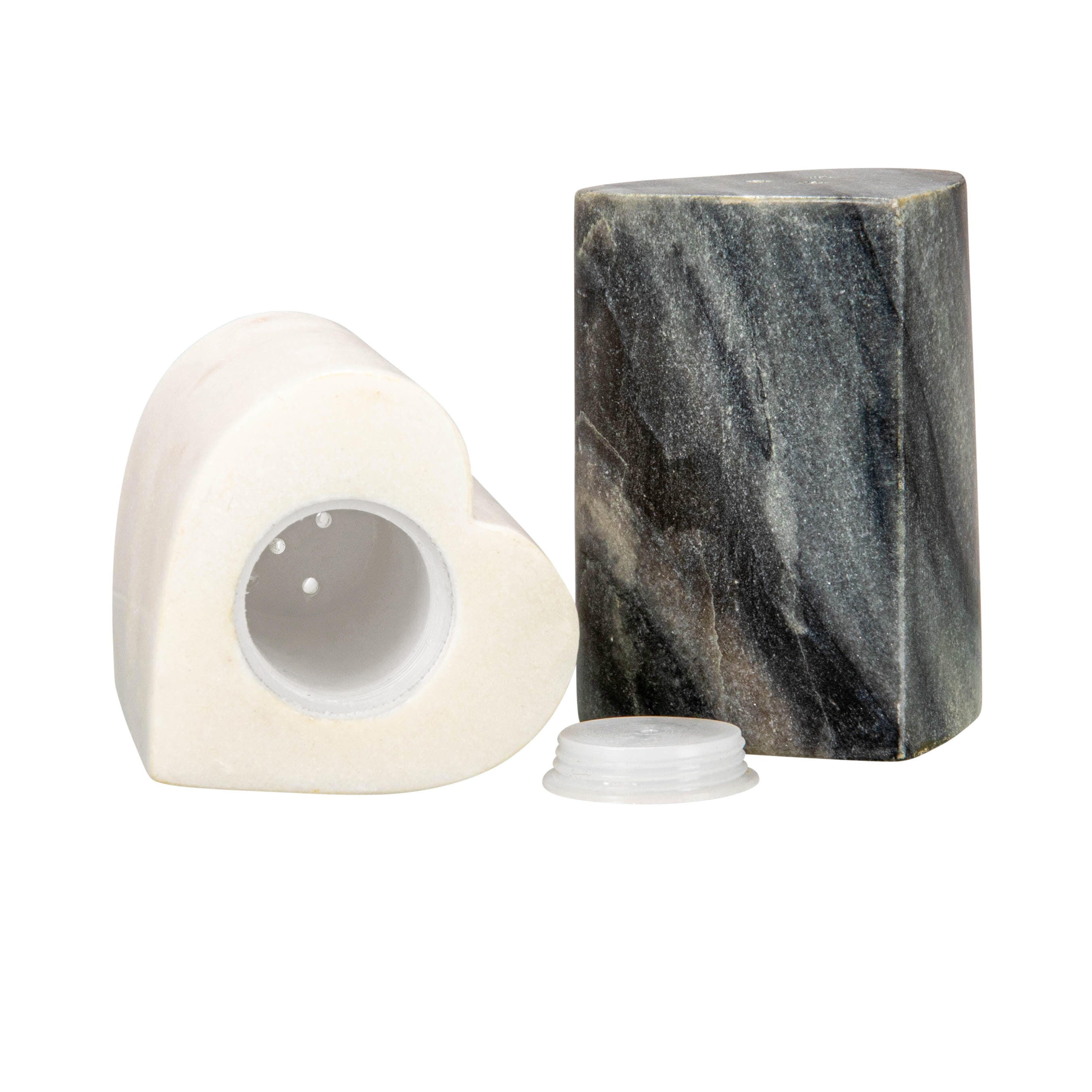 Storied Home Heart-Shaped Salt and Pepper Shakers Set of 2, , large