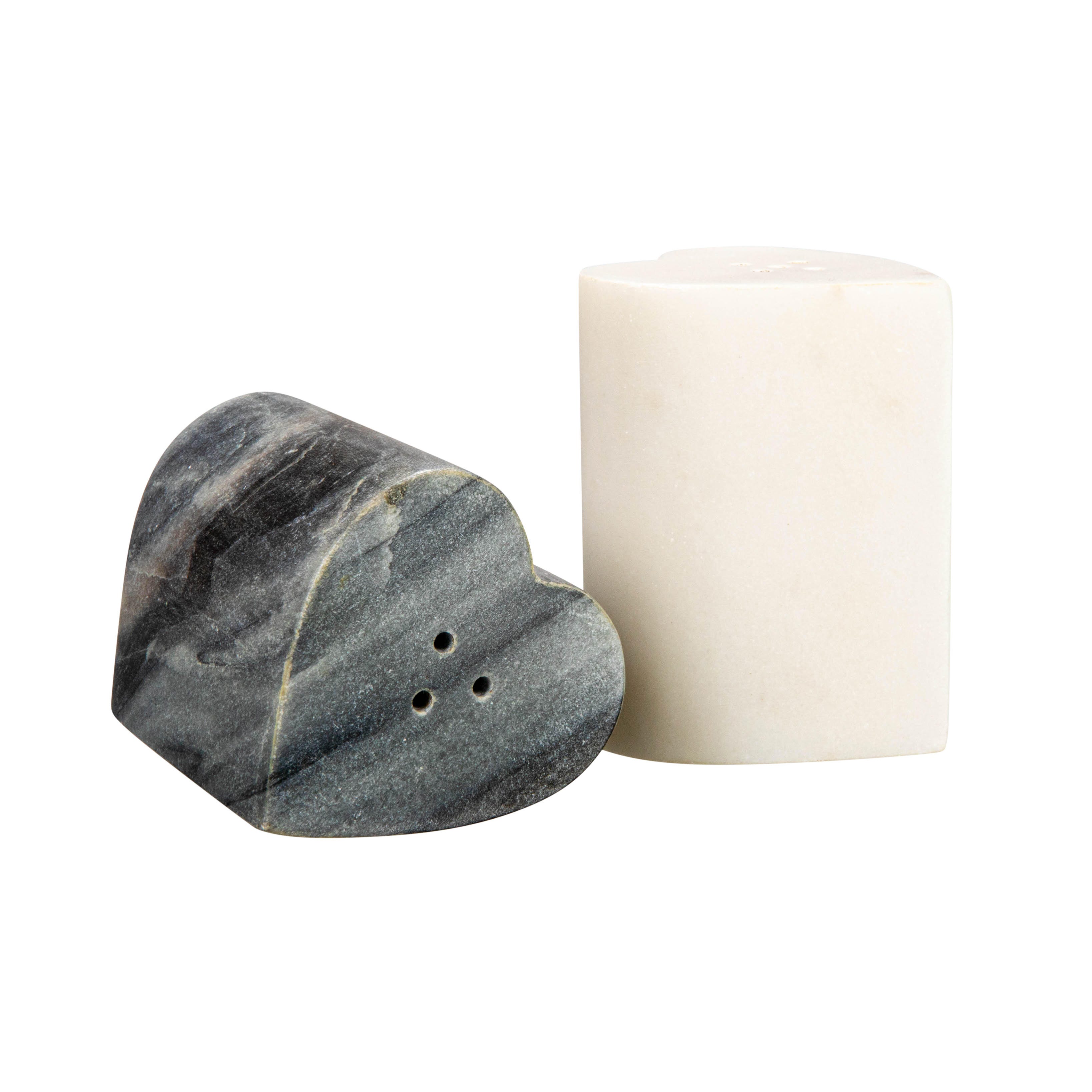 Storied Home Heart-Shaped Salt and Pepper Shakers Set of 2, , large