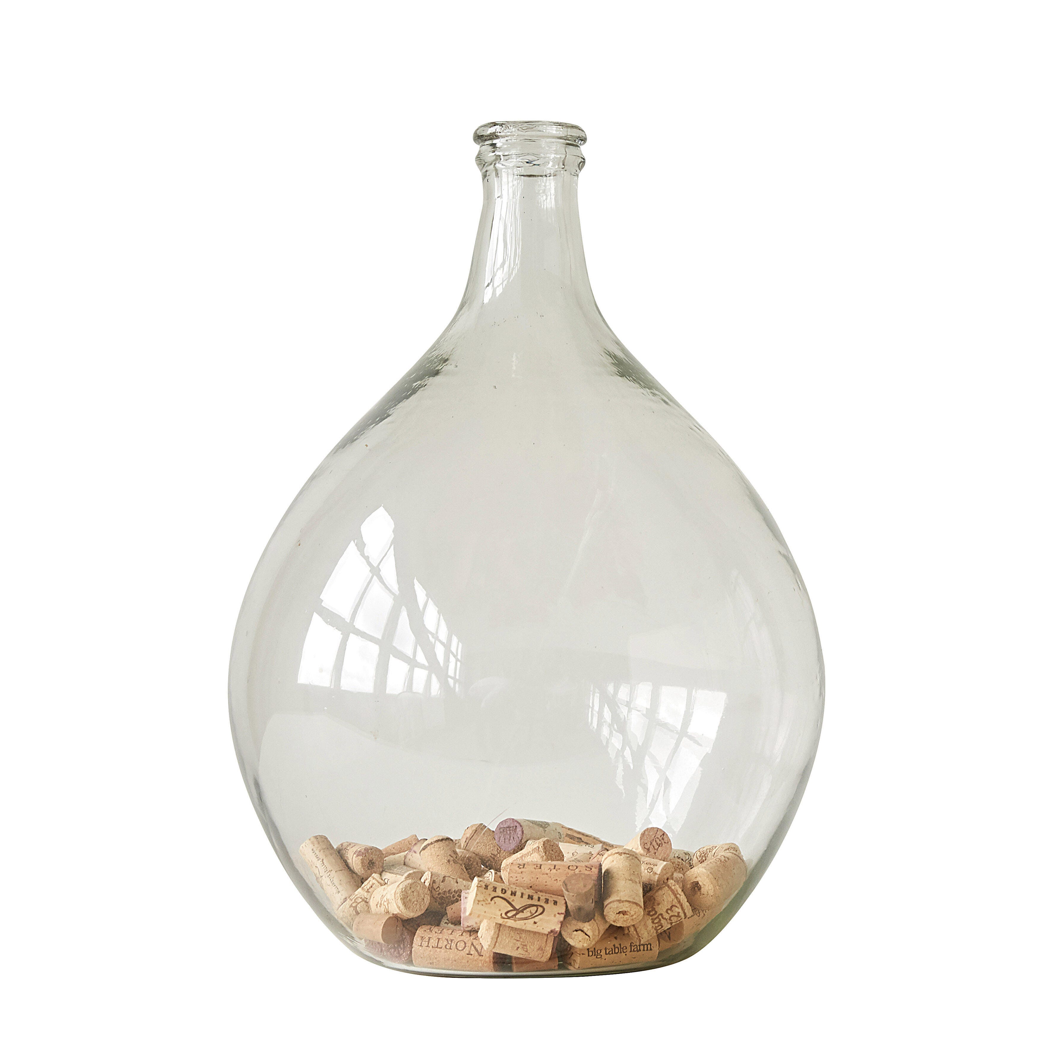 Storied Home Decorative Large Glass Bottle, , large