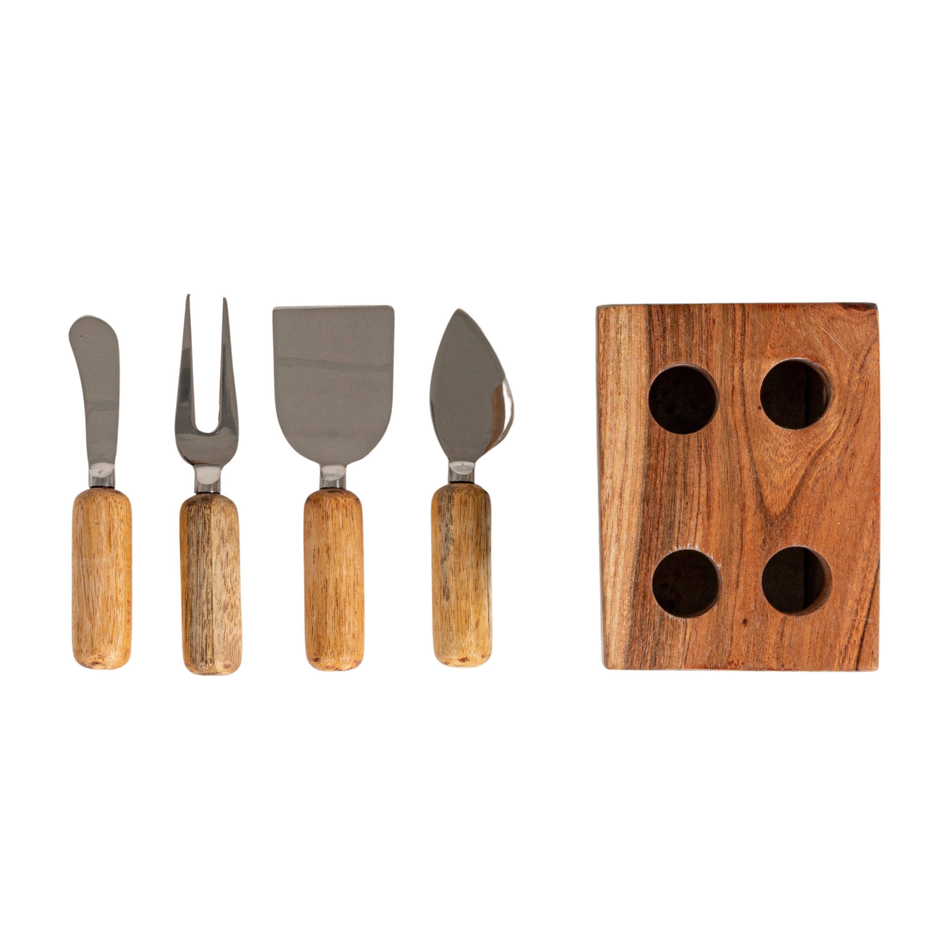 Storied Home Marble Cheese Server Set of 4, , large