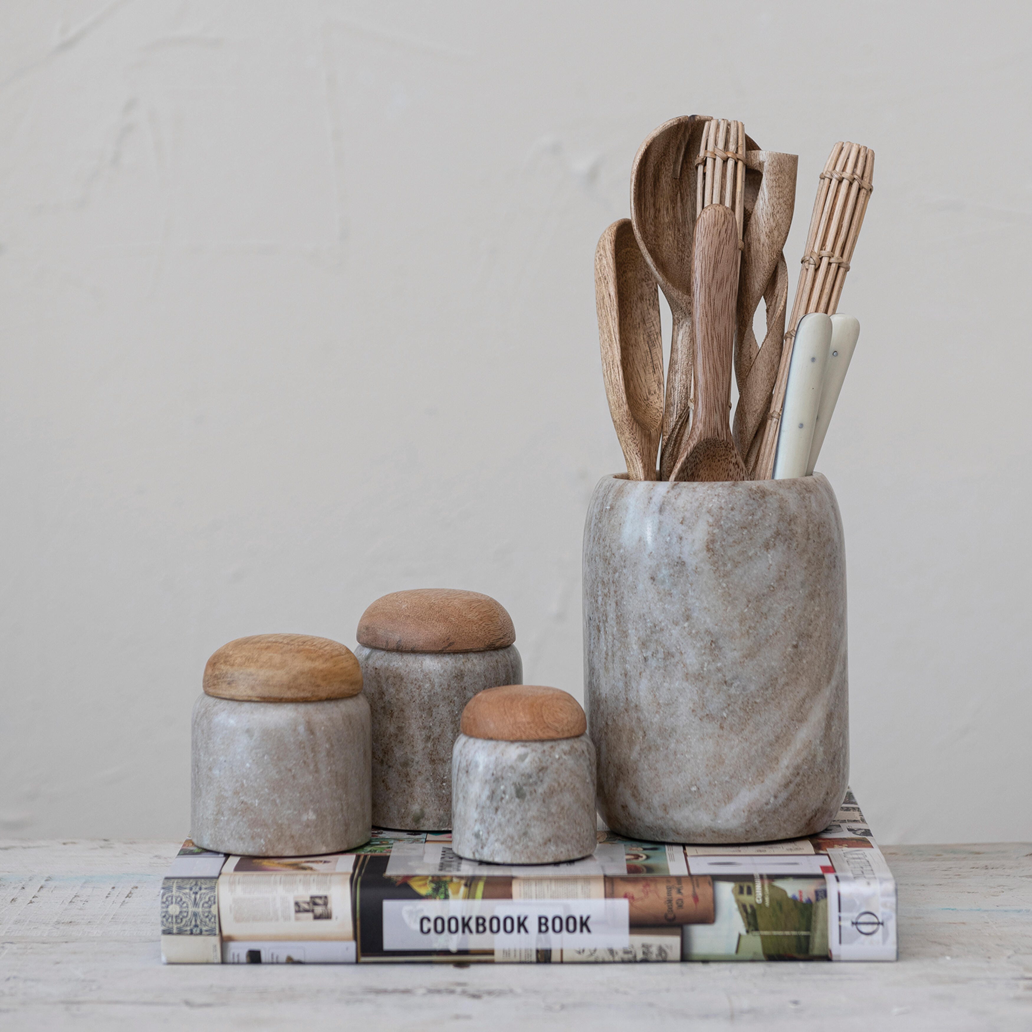 Storied Home Modern Marble Bottle Holder, , large