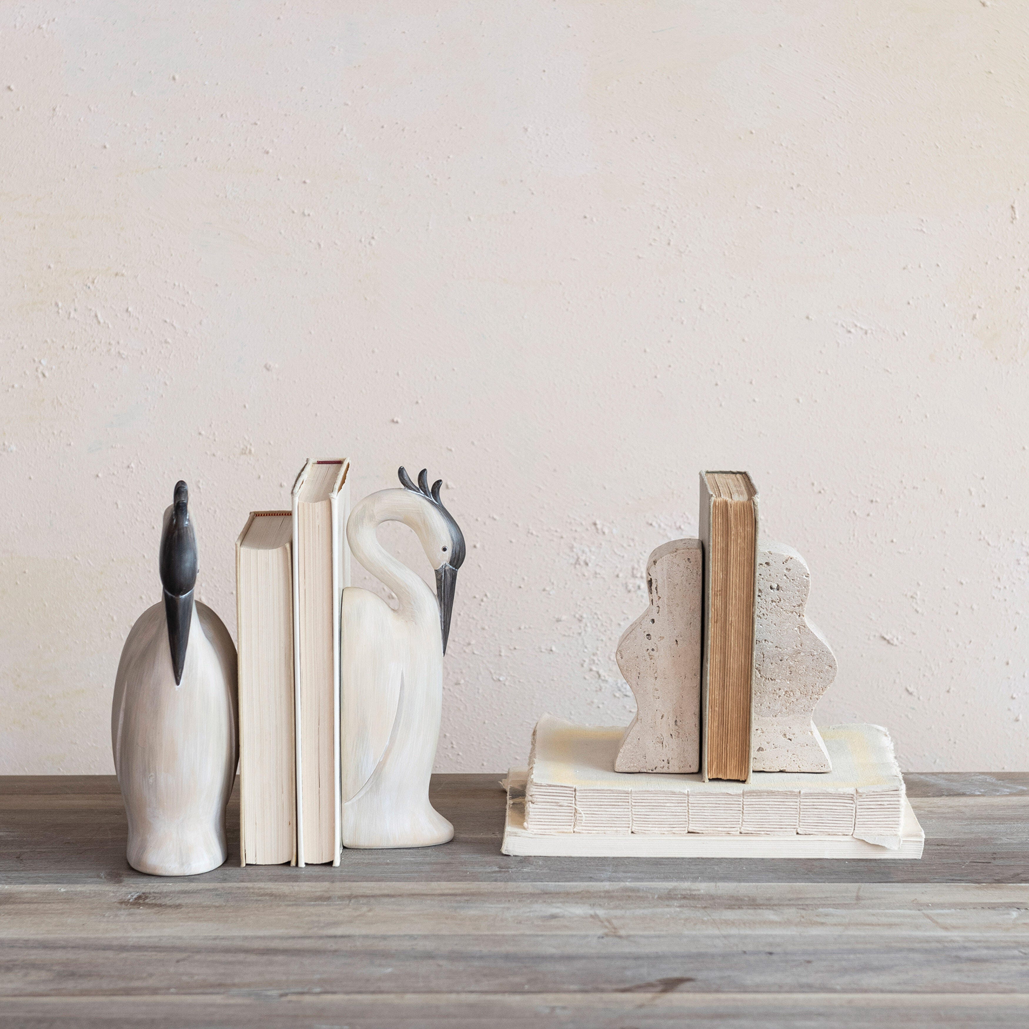 Storied Home Resin Heron Bookends, , rollover
