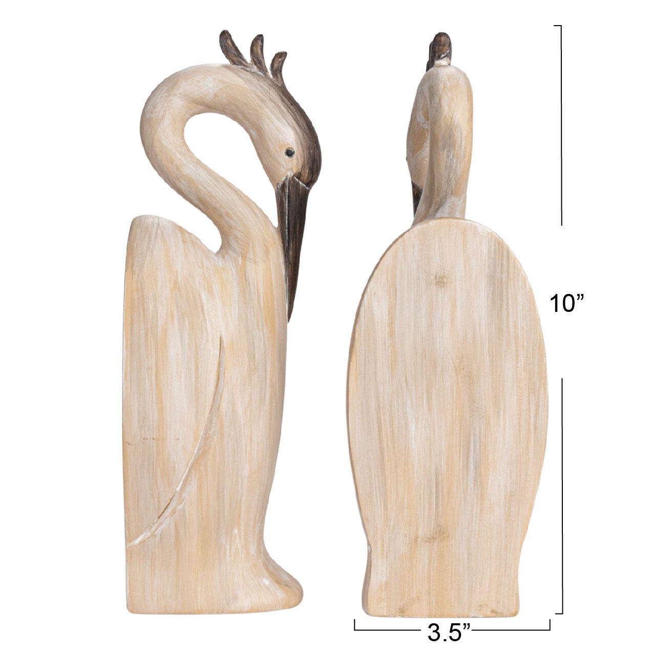 Storied Home Resin Heron Bookends, , large