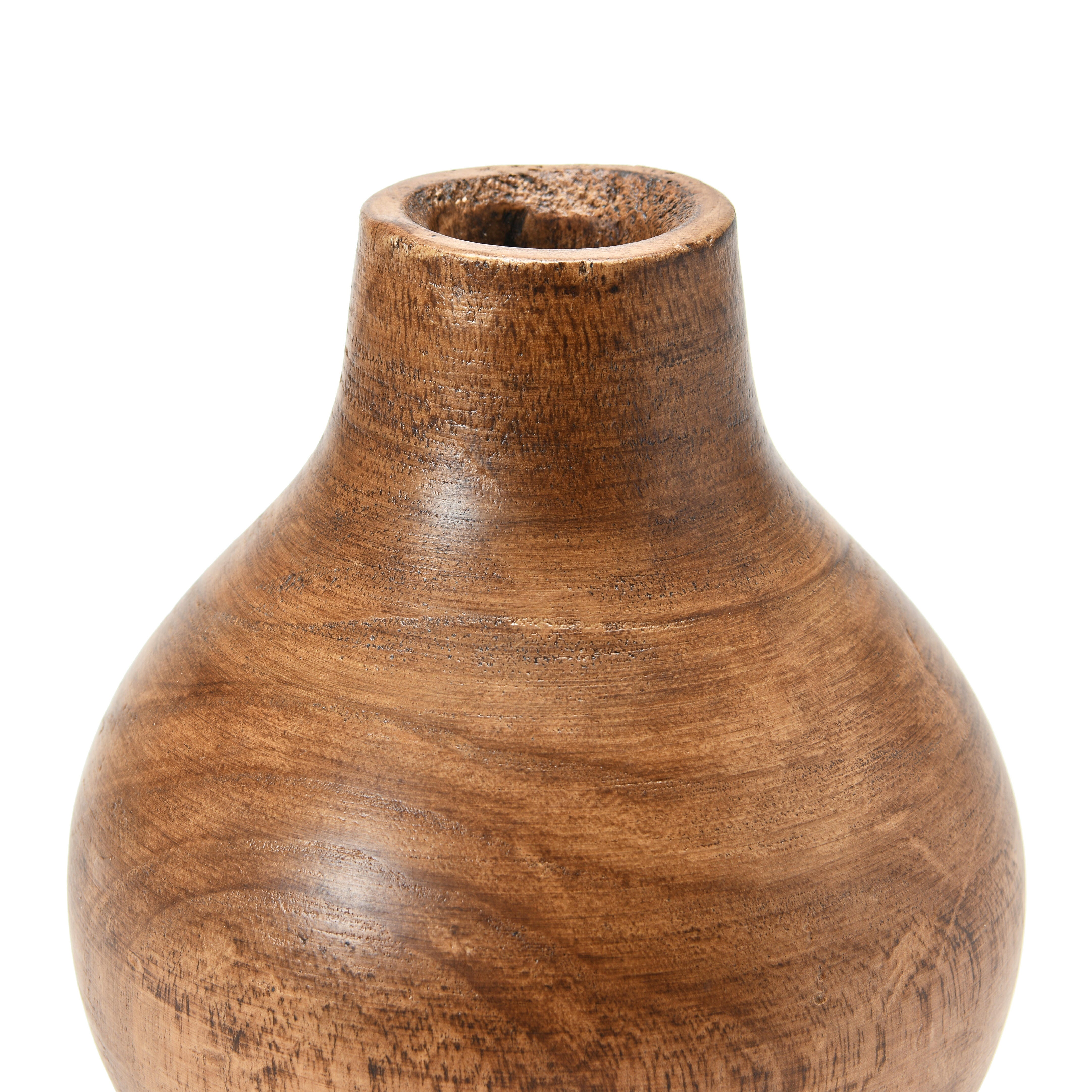 Storied Home Decorative Paulownia Pedestal Vase, , large