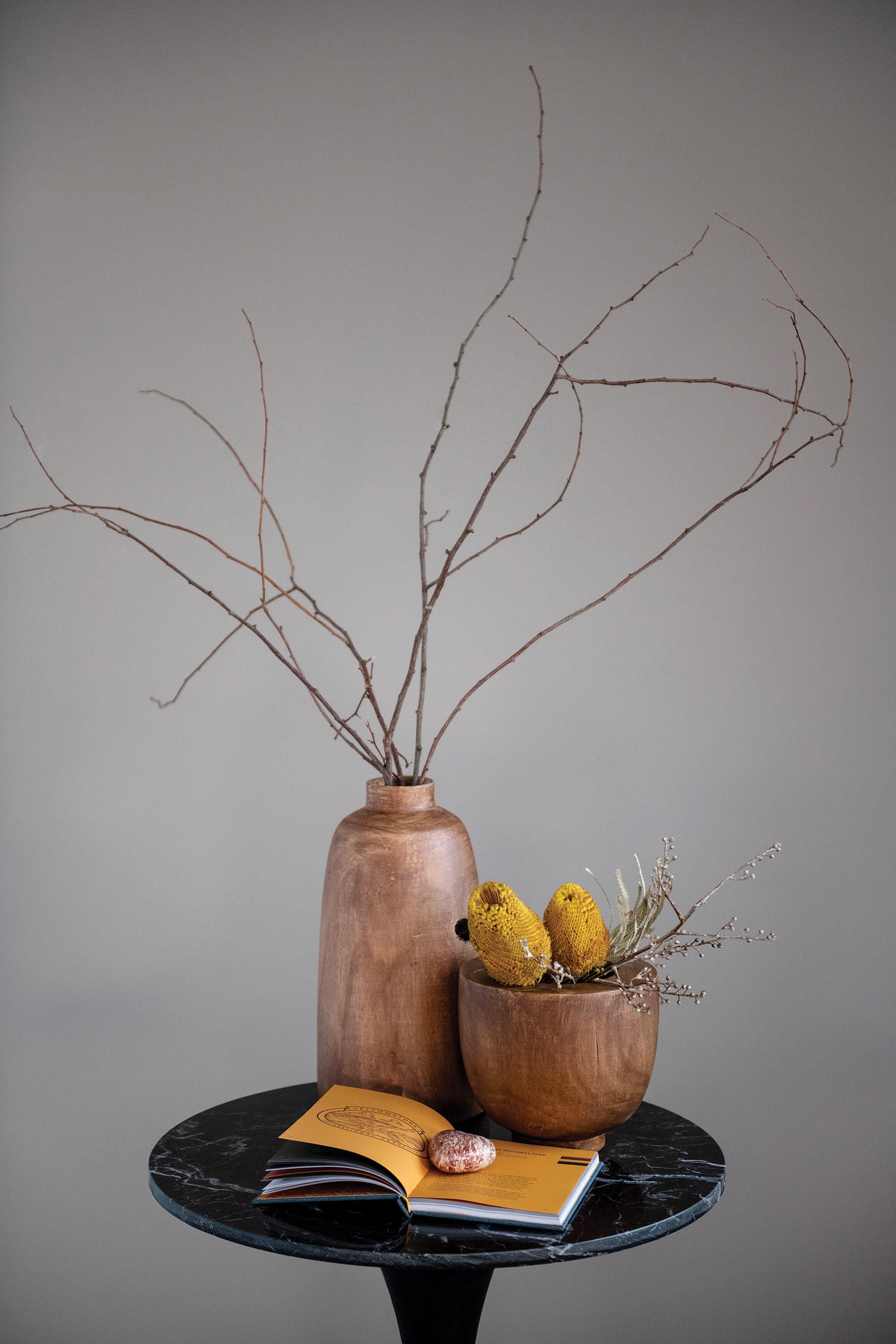 Storied Home Decorative Paulownia Tall Vase, , large