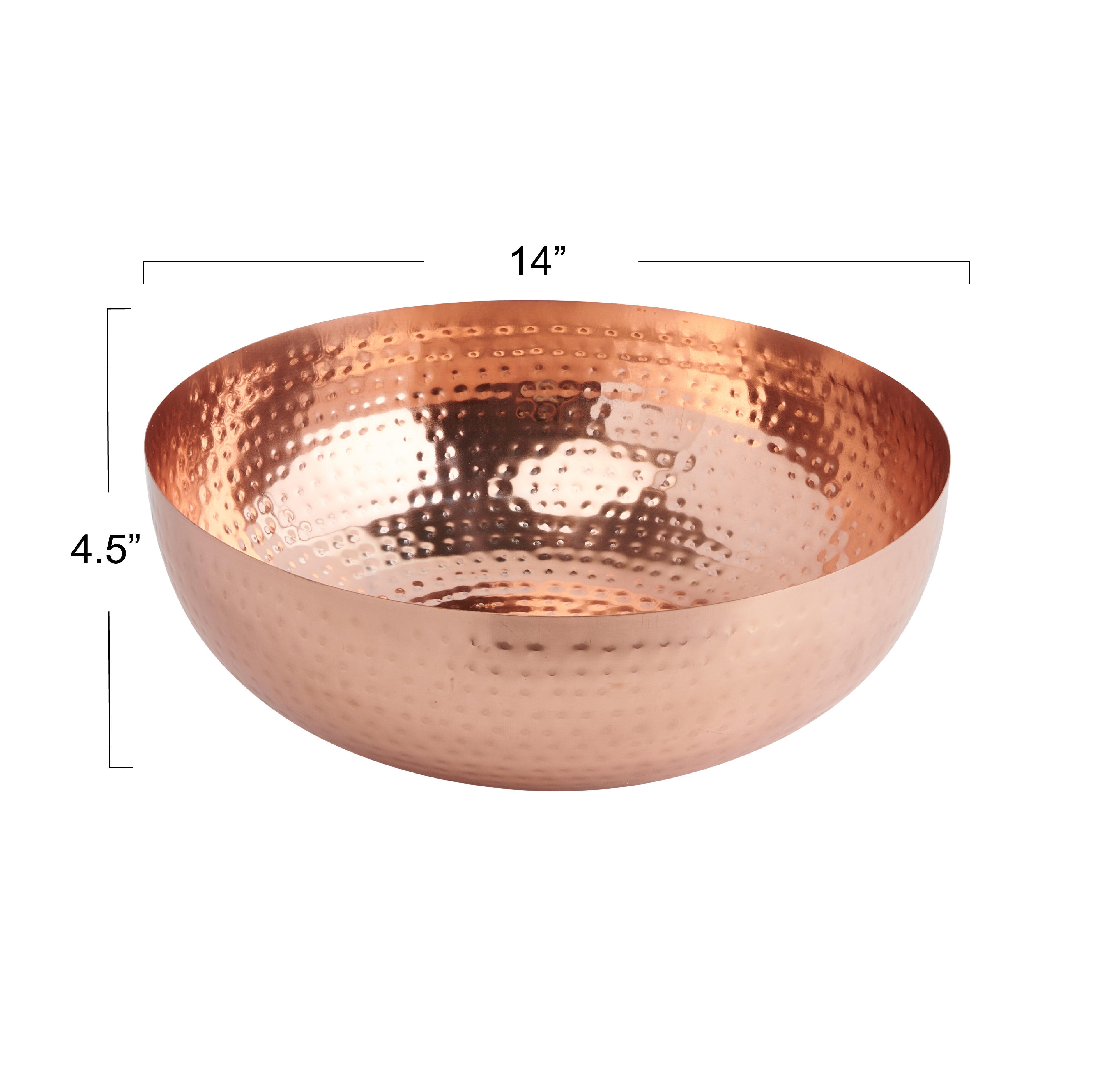 Storied Home Round Hammered Bowl, , large