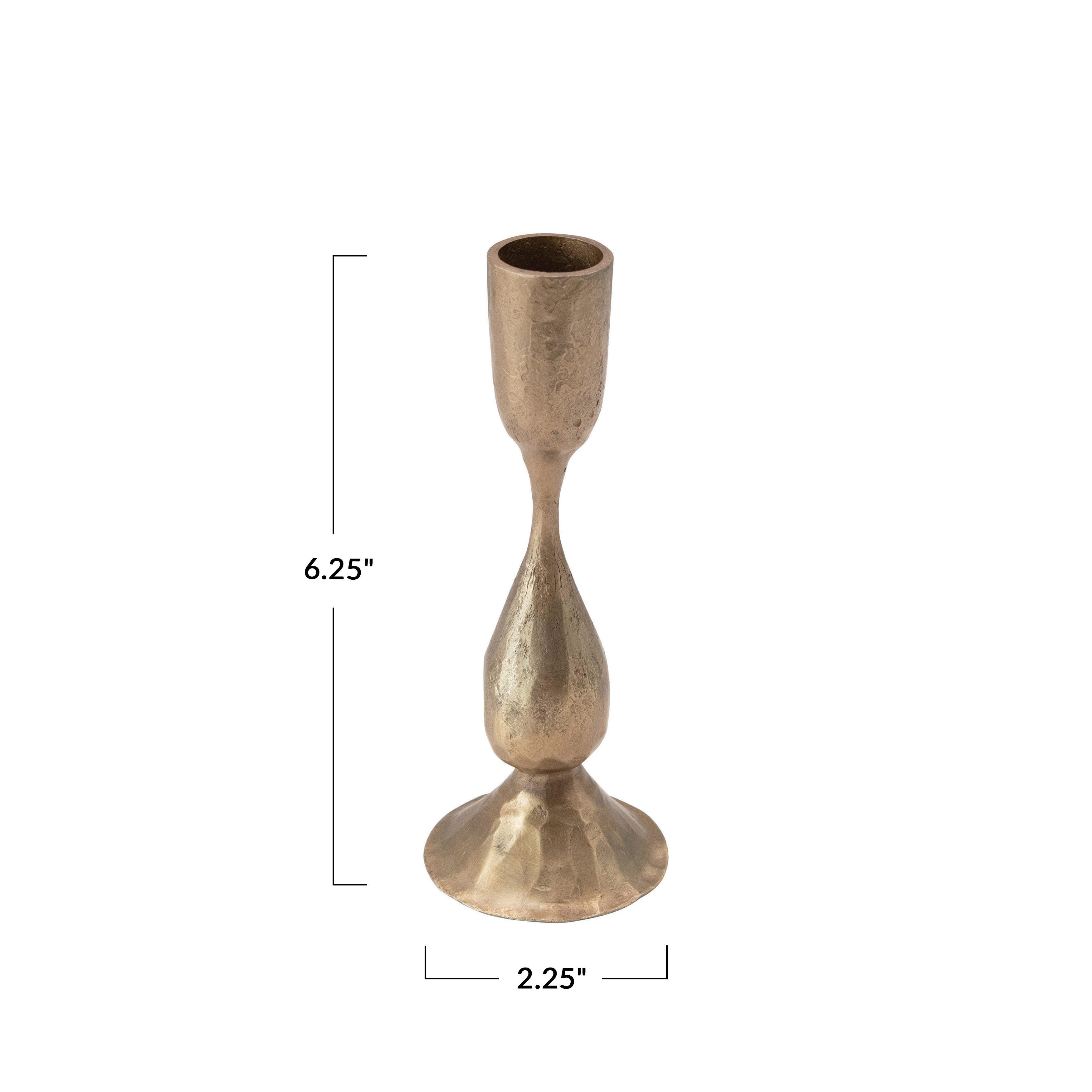 Storied Home Round Hand-Forged Taper Holder, , large