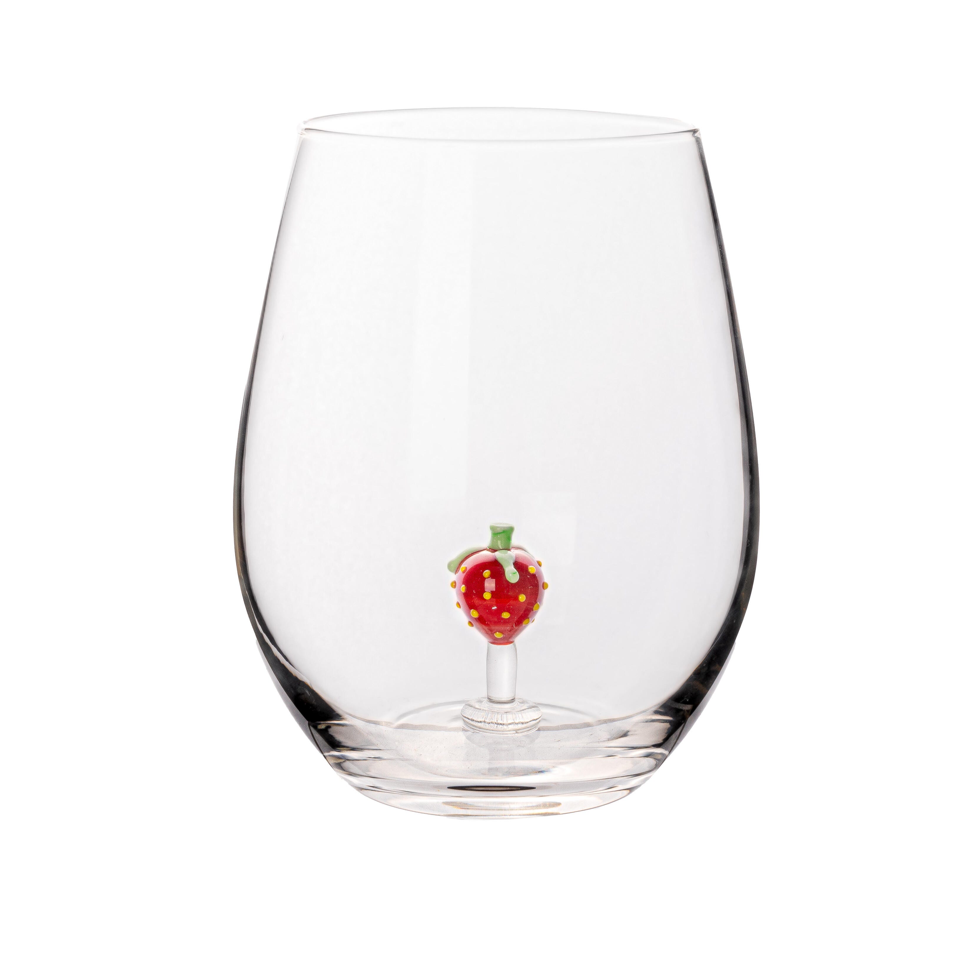 Storied Home Round Stemless Wine Glass Set of 10, , large