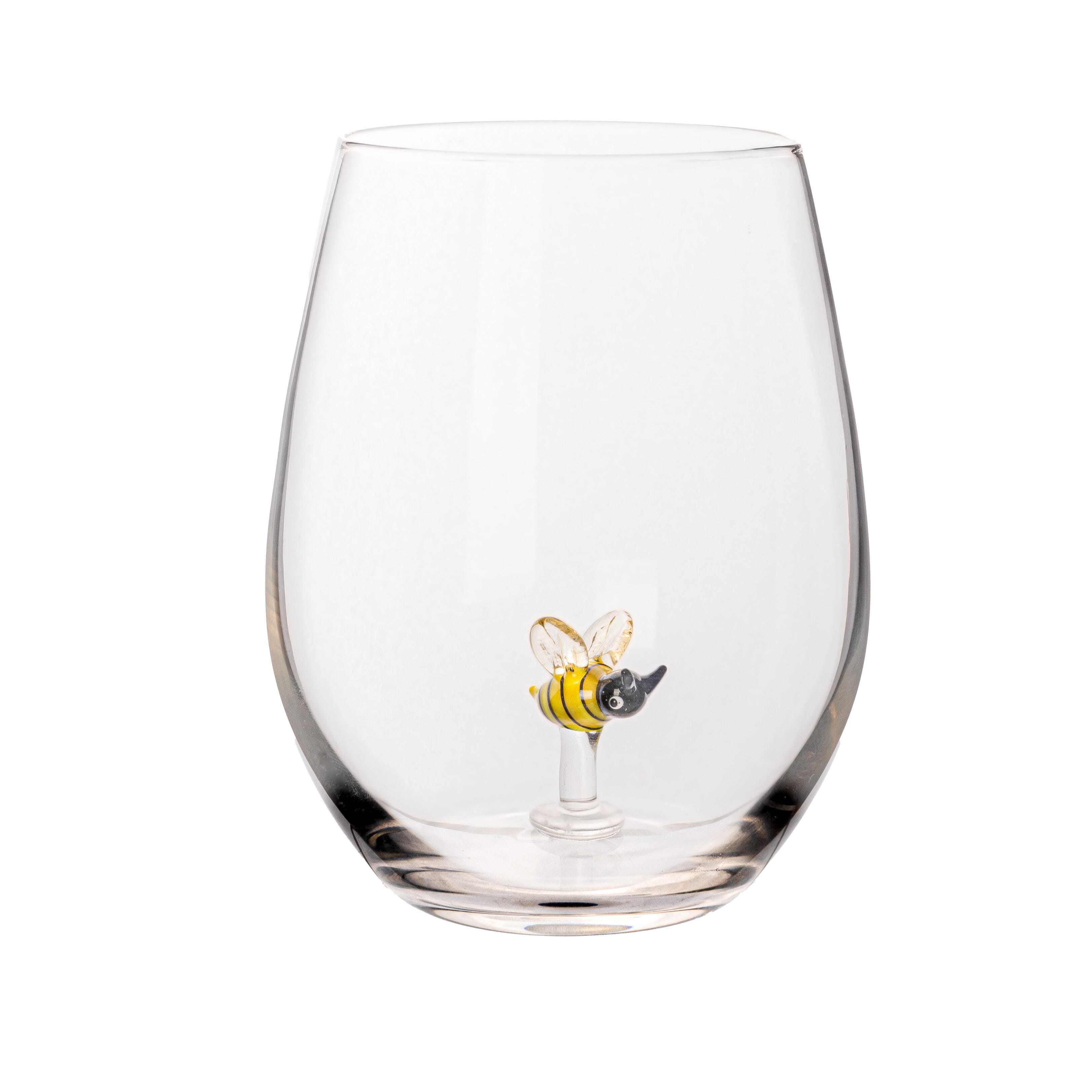 Storied Home Round Stemless Wine Glass Set of 10, , large