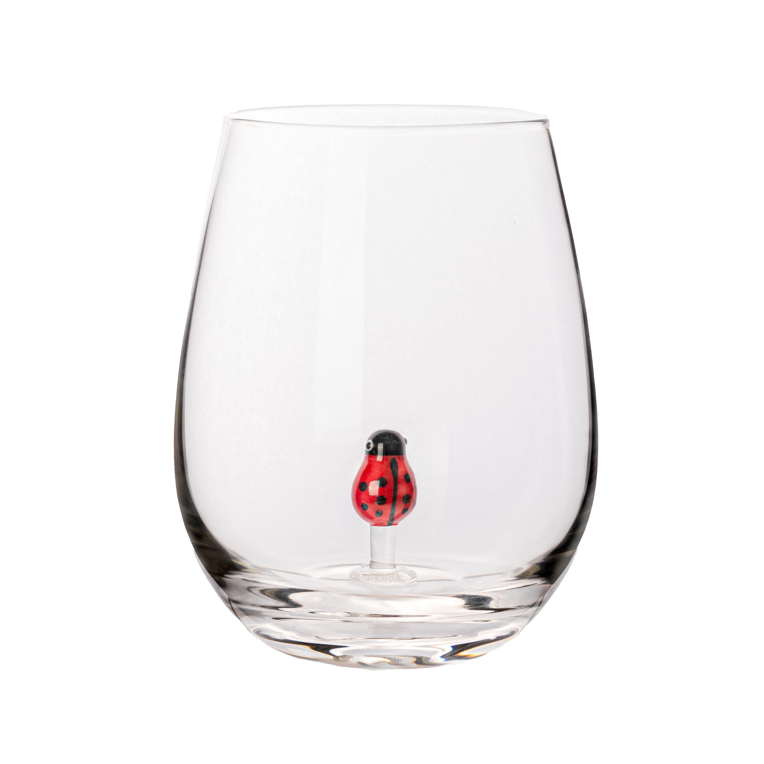 Storied Home Round Stemless Wine Glass Set of 10, , large