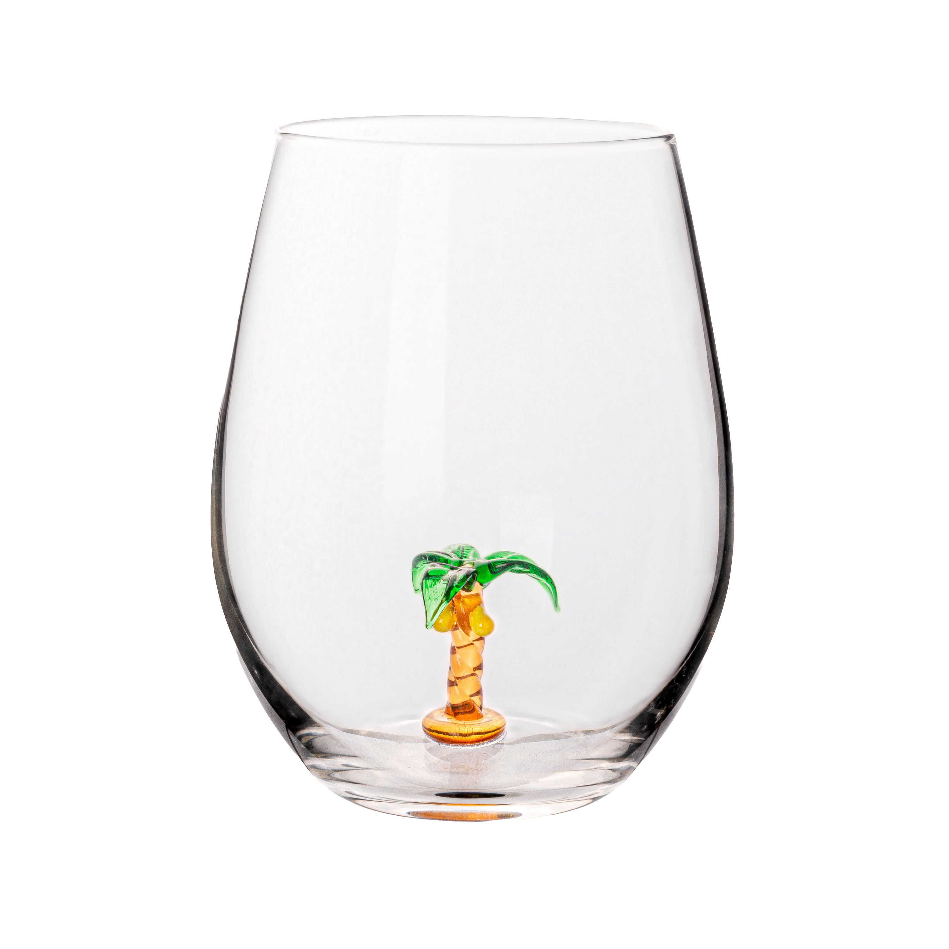 Storied Home Round Stemless Wine Glass Set of 10, , large