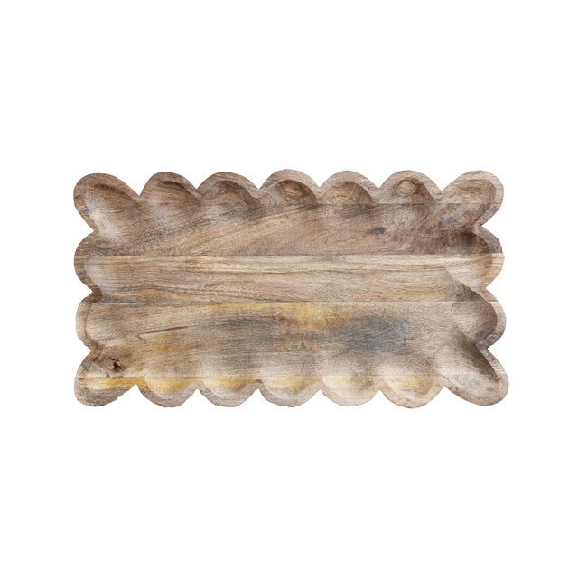 Storied Home Scalloped Tray