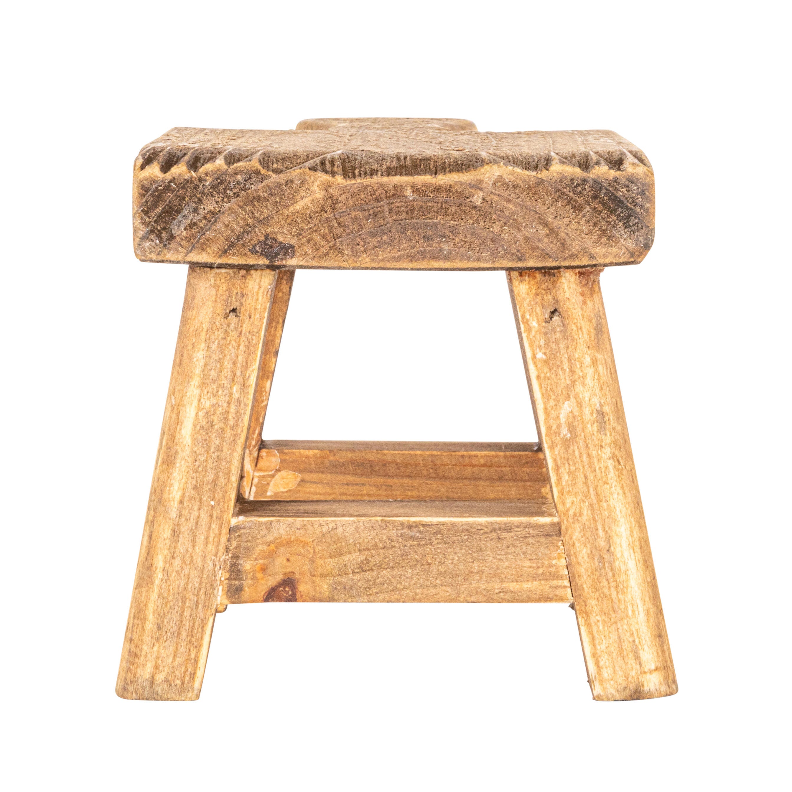 Storied Home Rustic Small Pedestal with Handle, , large