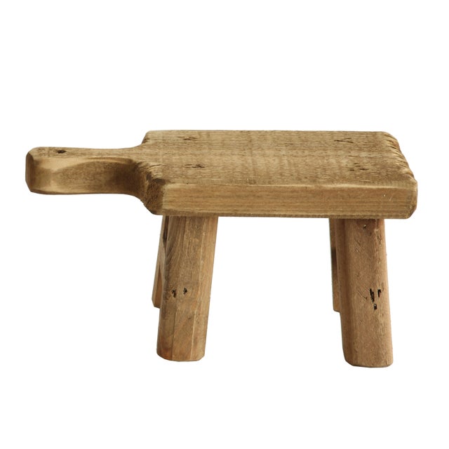 Storied Home Small Pedestal with Handle