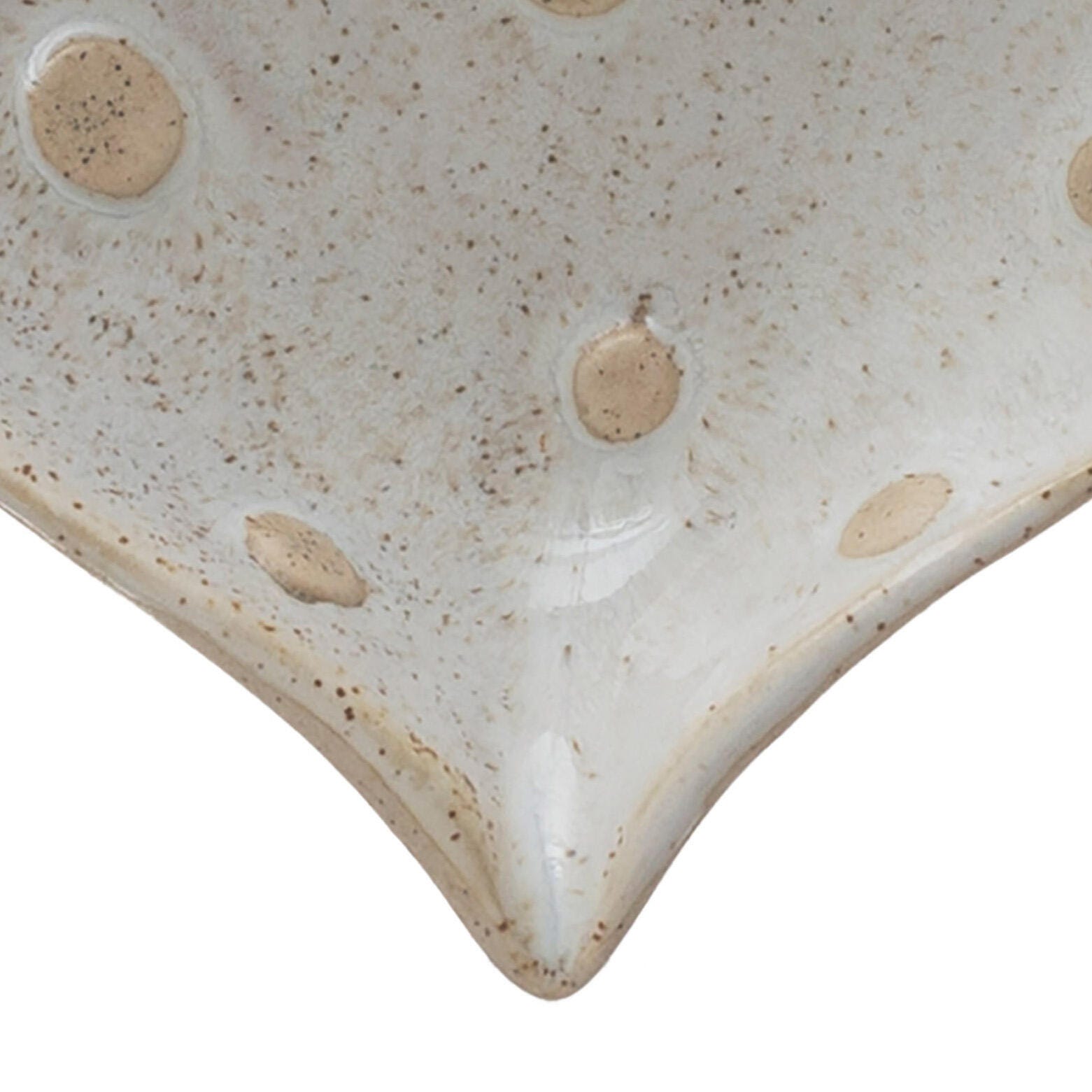 Storied Home Stoneware Heart Shaped Dish with Dots Set of 12, , large