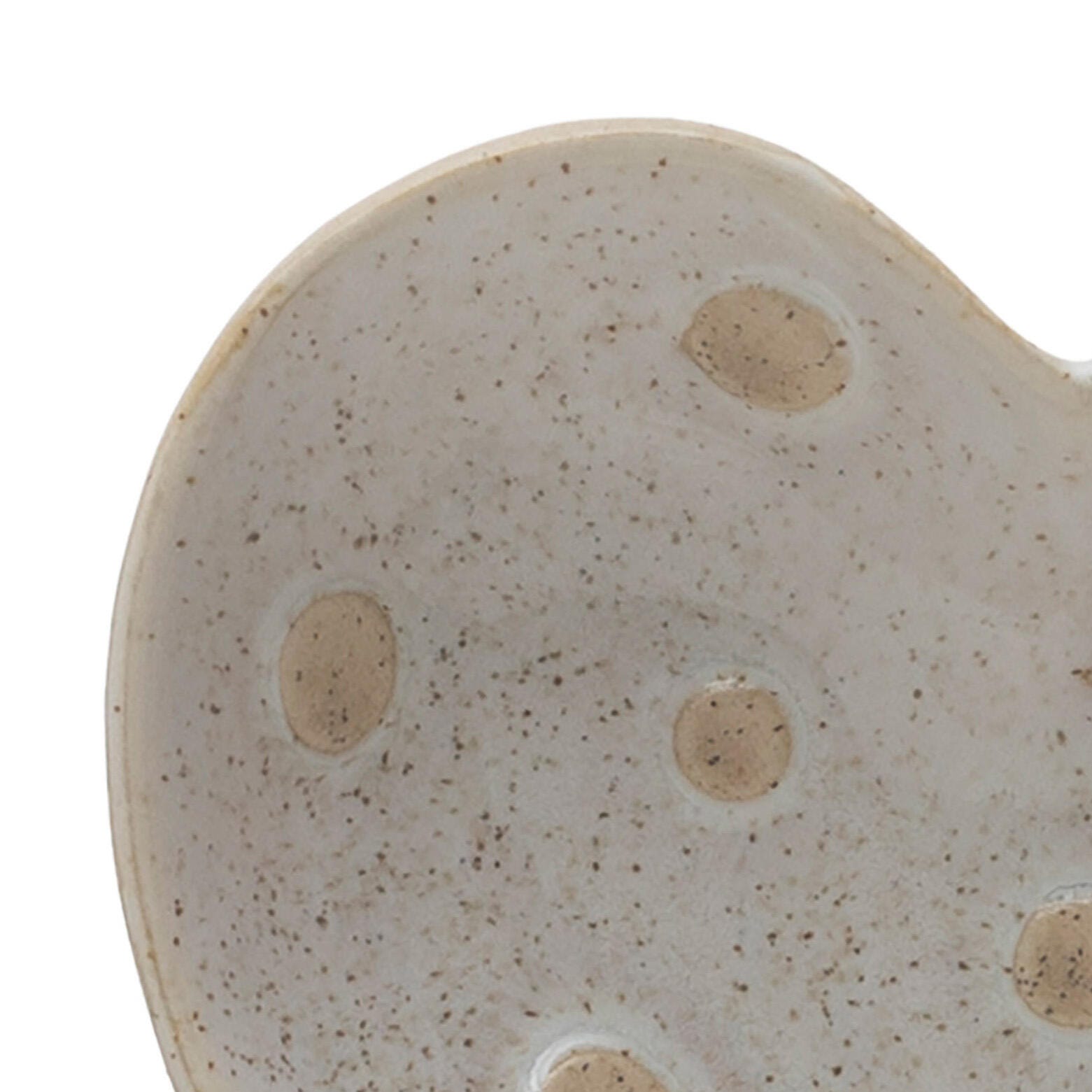 Storied Home Stoneware Heart Shaped Dish with Dots Set of 12, , large
