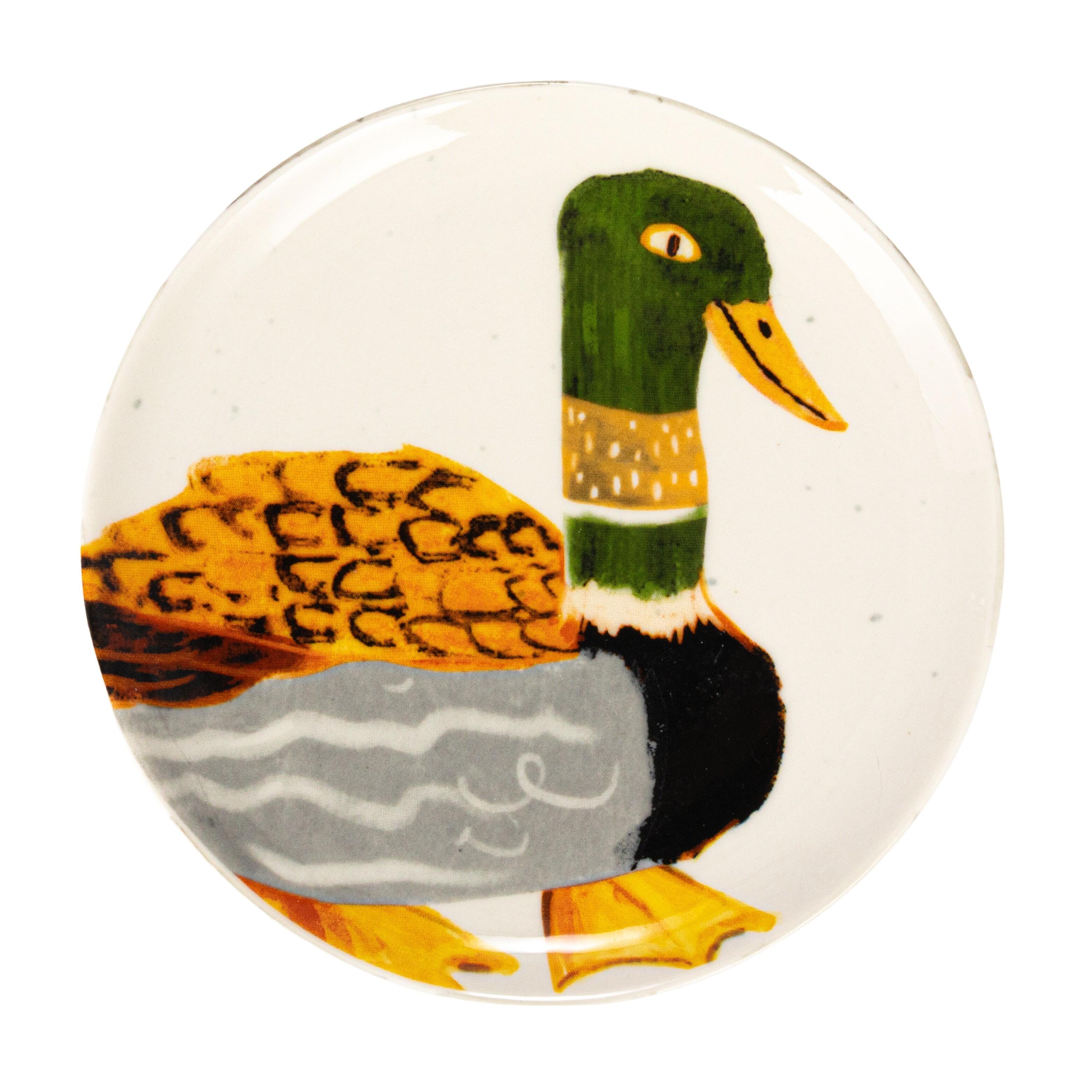 Storied Home Stoneware Plate Set with Animal Designs Set of 8, , large