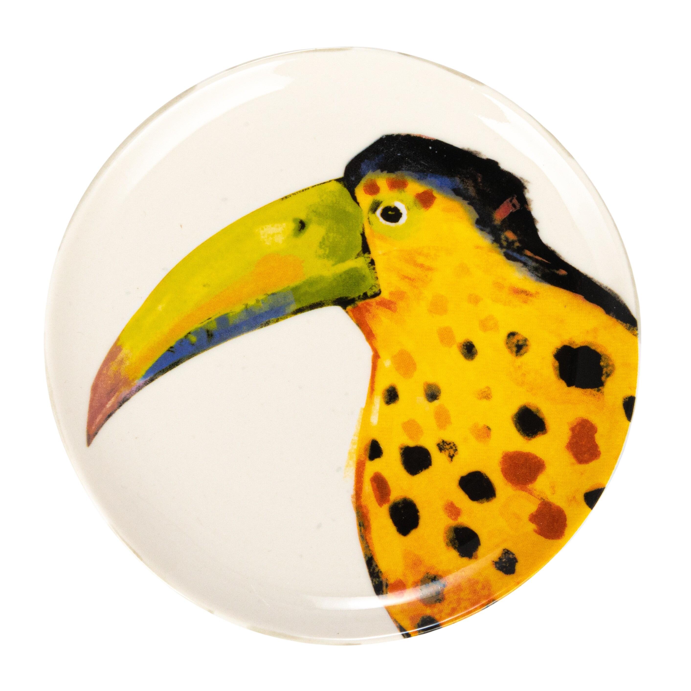 Storied Home Stoneware Plate Set with Animal Designs Set of 8, , large