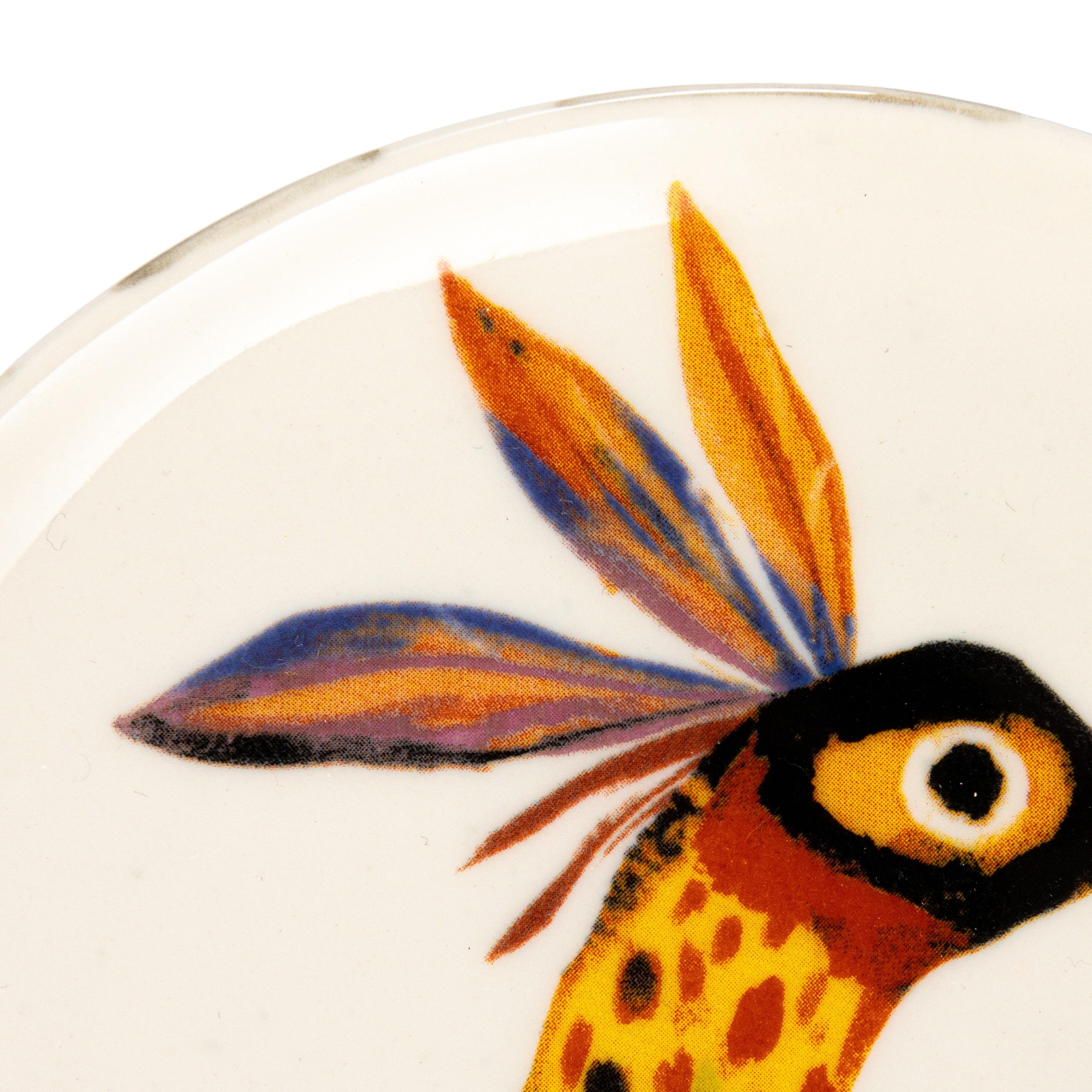 Storied Home Stoneware Plate Set with Animal Designs Set of 8, , large