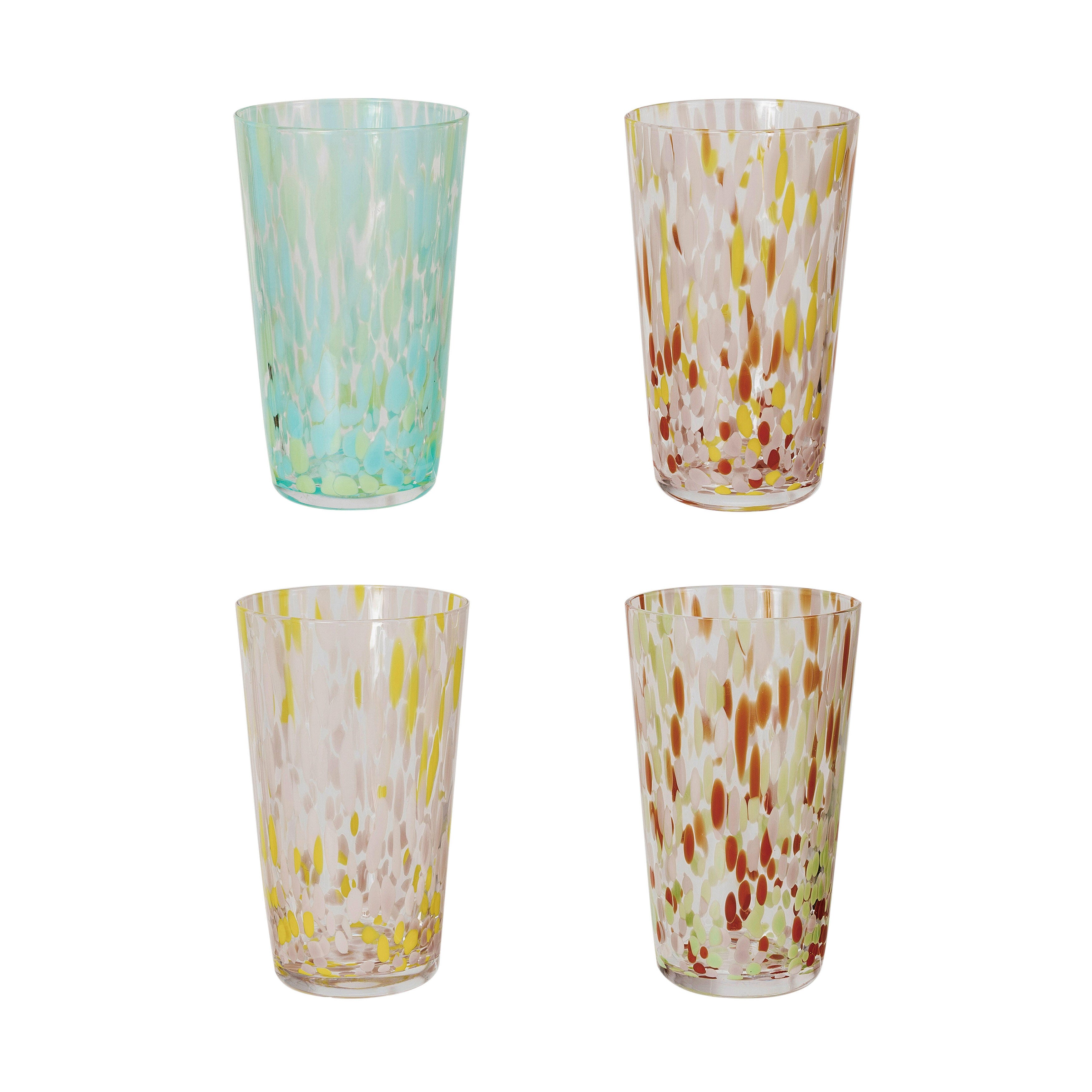 Storied Home Tall Drinking Glass Set of 4, , large