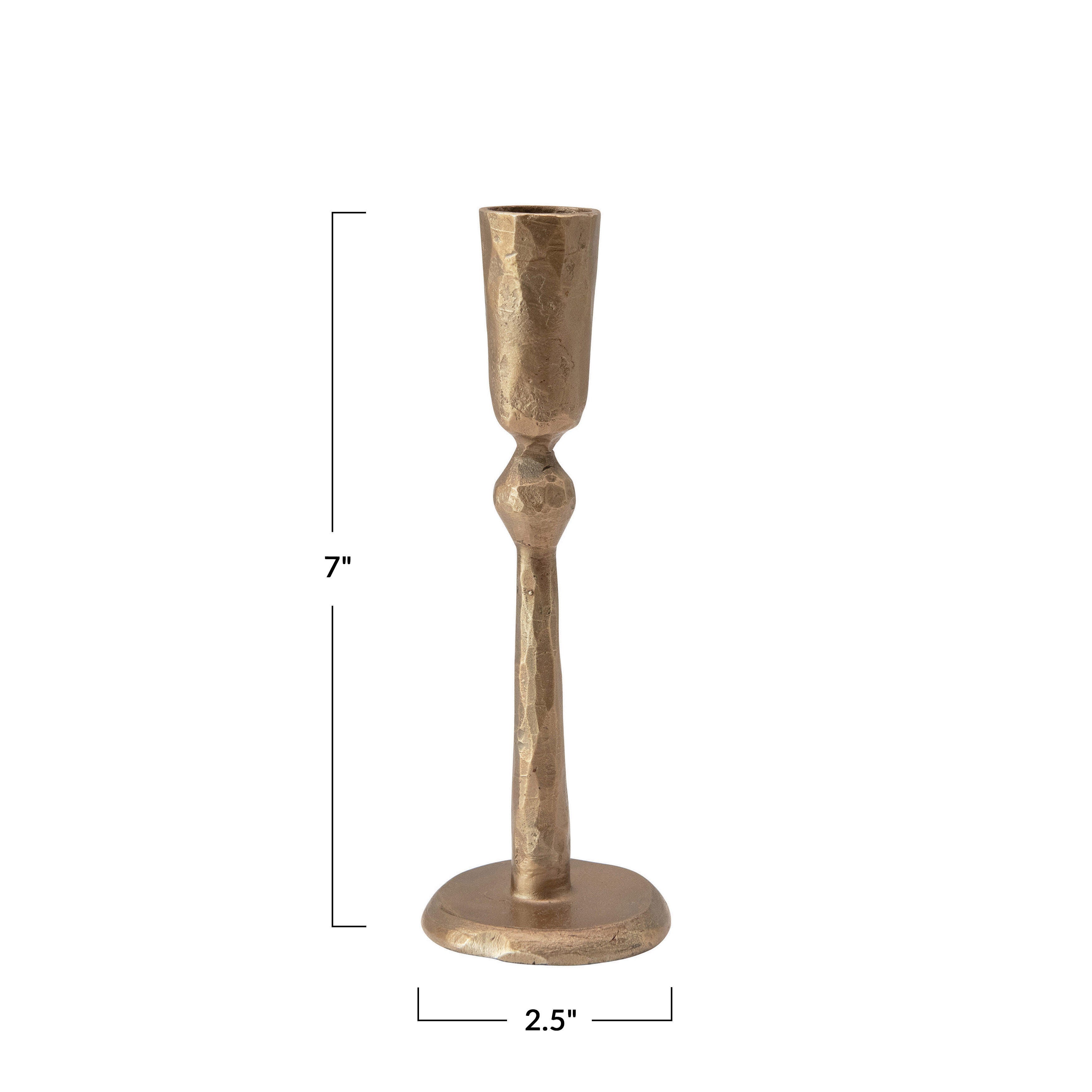 Storied Home Tall Hand-Forged Taper Holder, , large