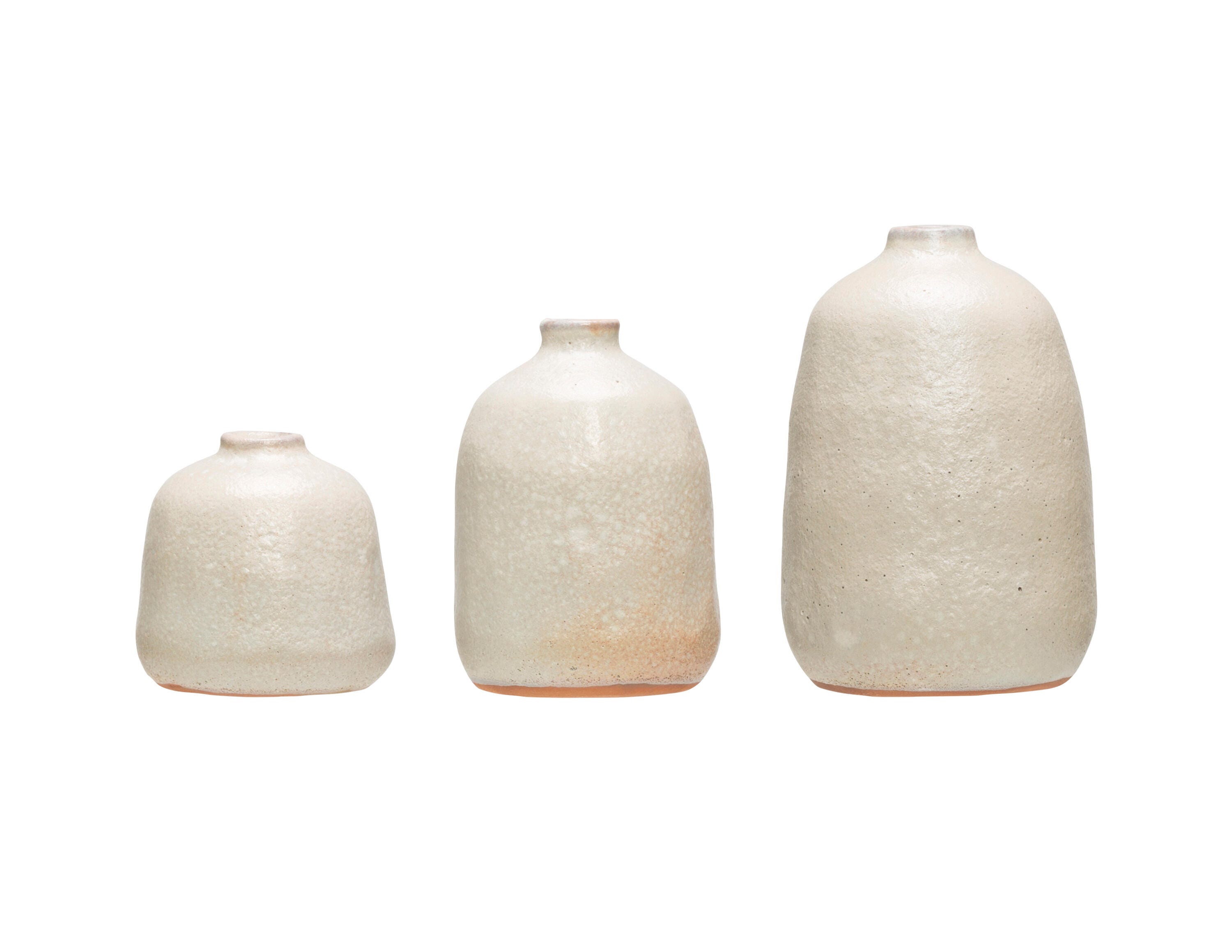 Storied Home Various Decorative Vases with Sand Finish  Set of 3, , large