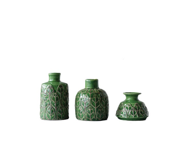 Storied Home Leafy Planters (Set of 3)