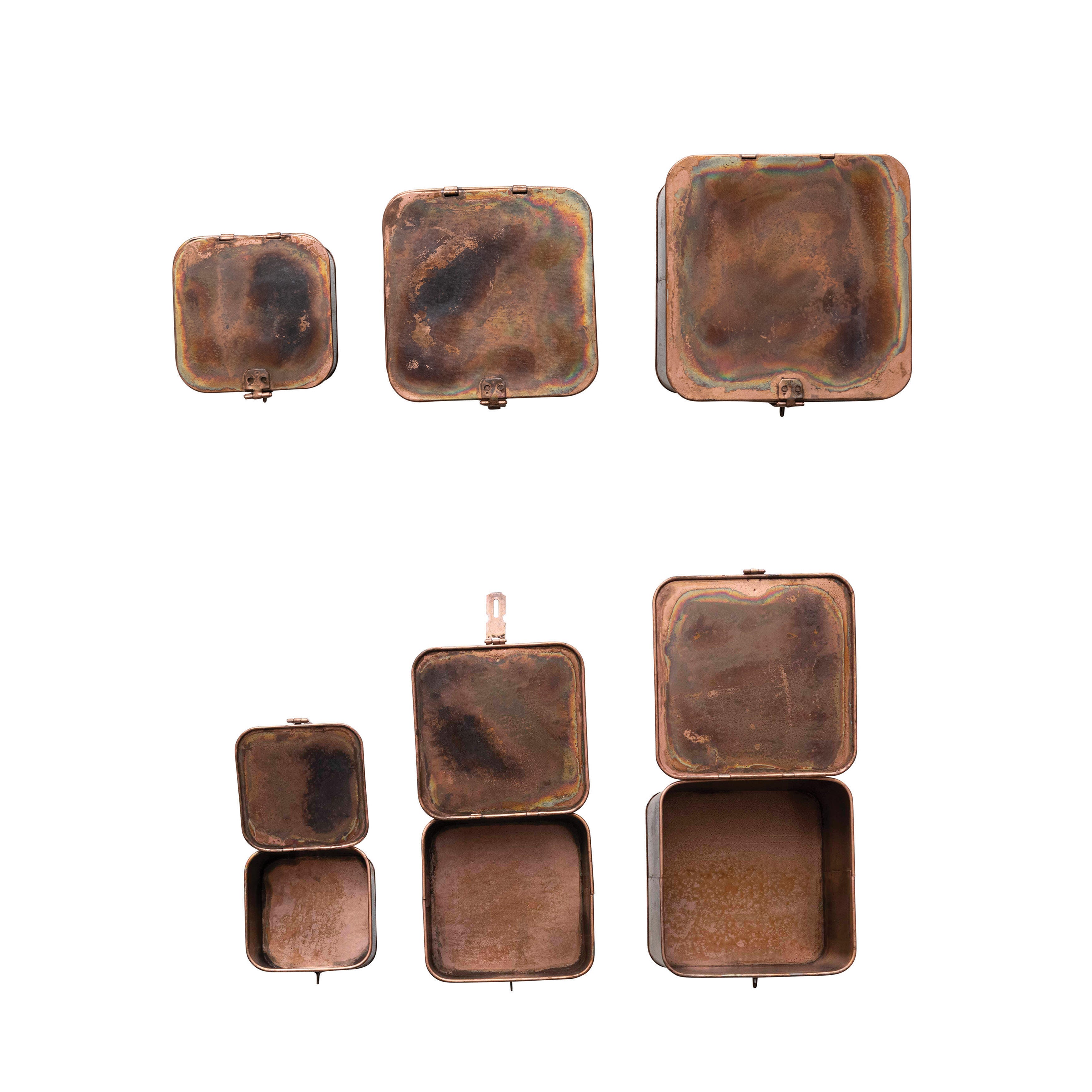 Storied Home Various Decorative Boxes Set of 3, , large