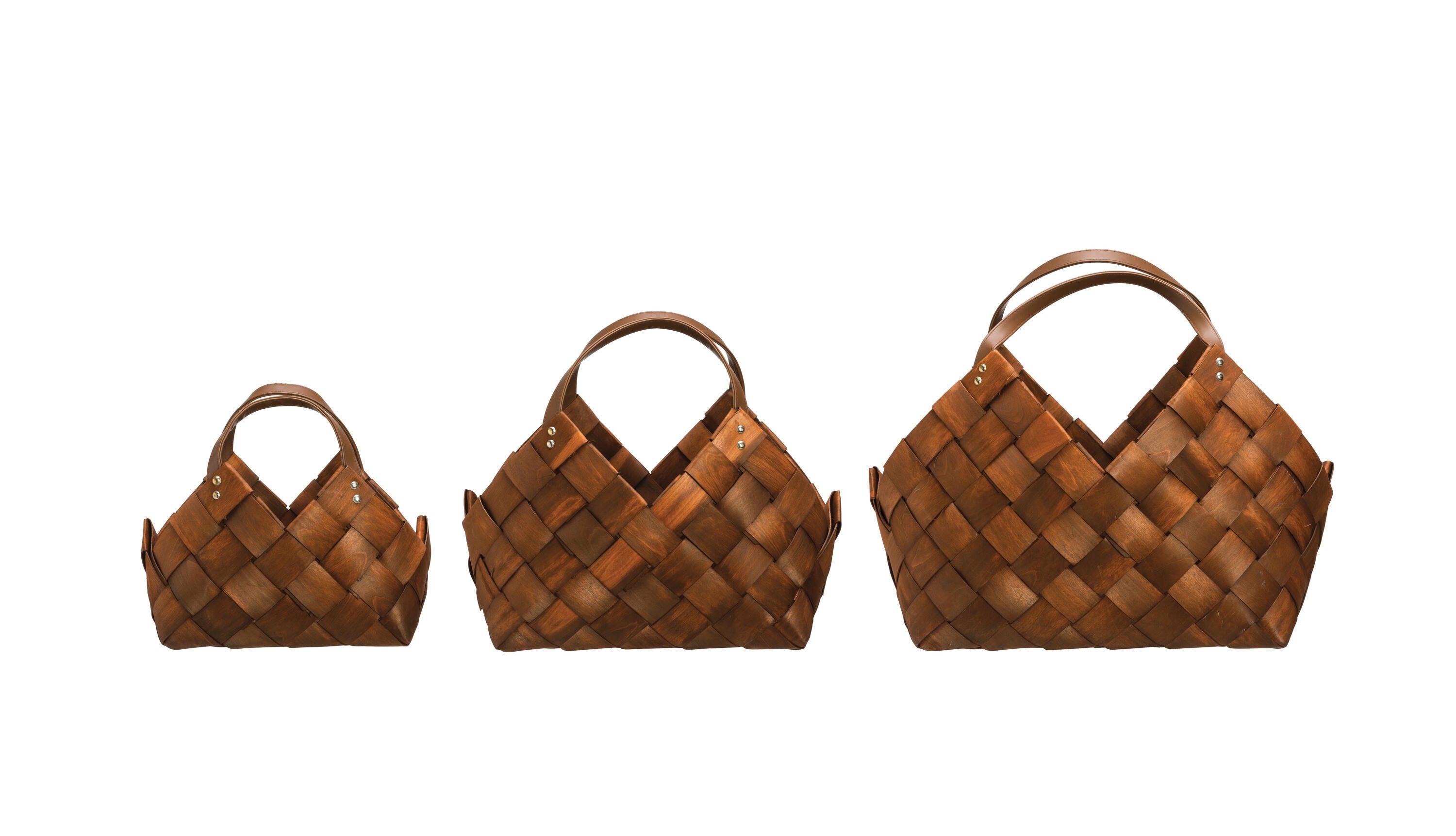 Storied Home Woven Seagrass Basket Storage Set of 3, , large