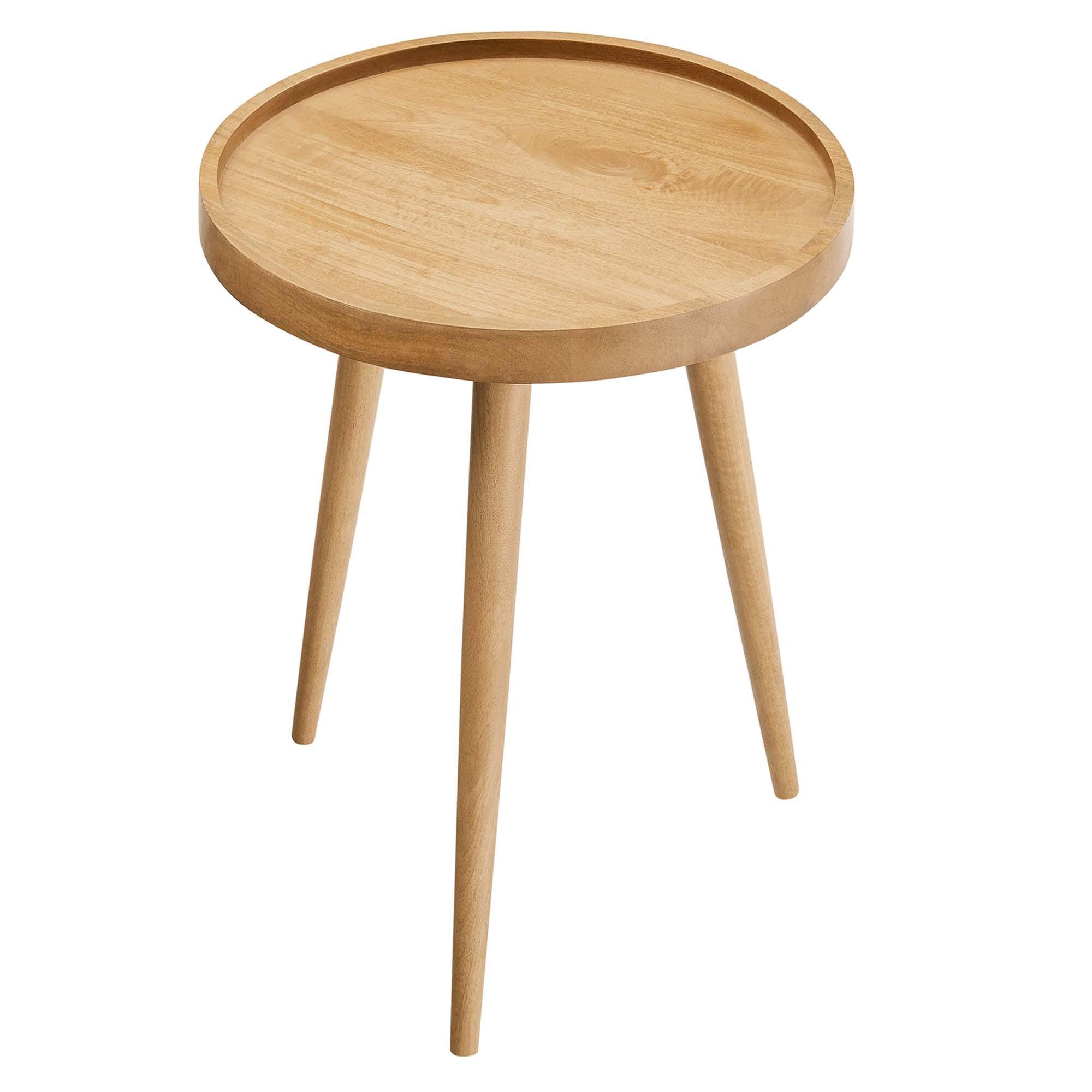Modway Chiro Side Table, Natural, large